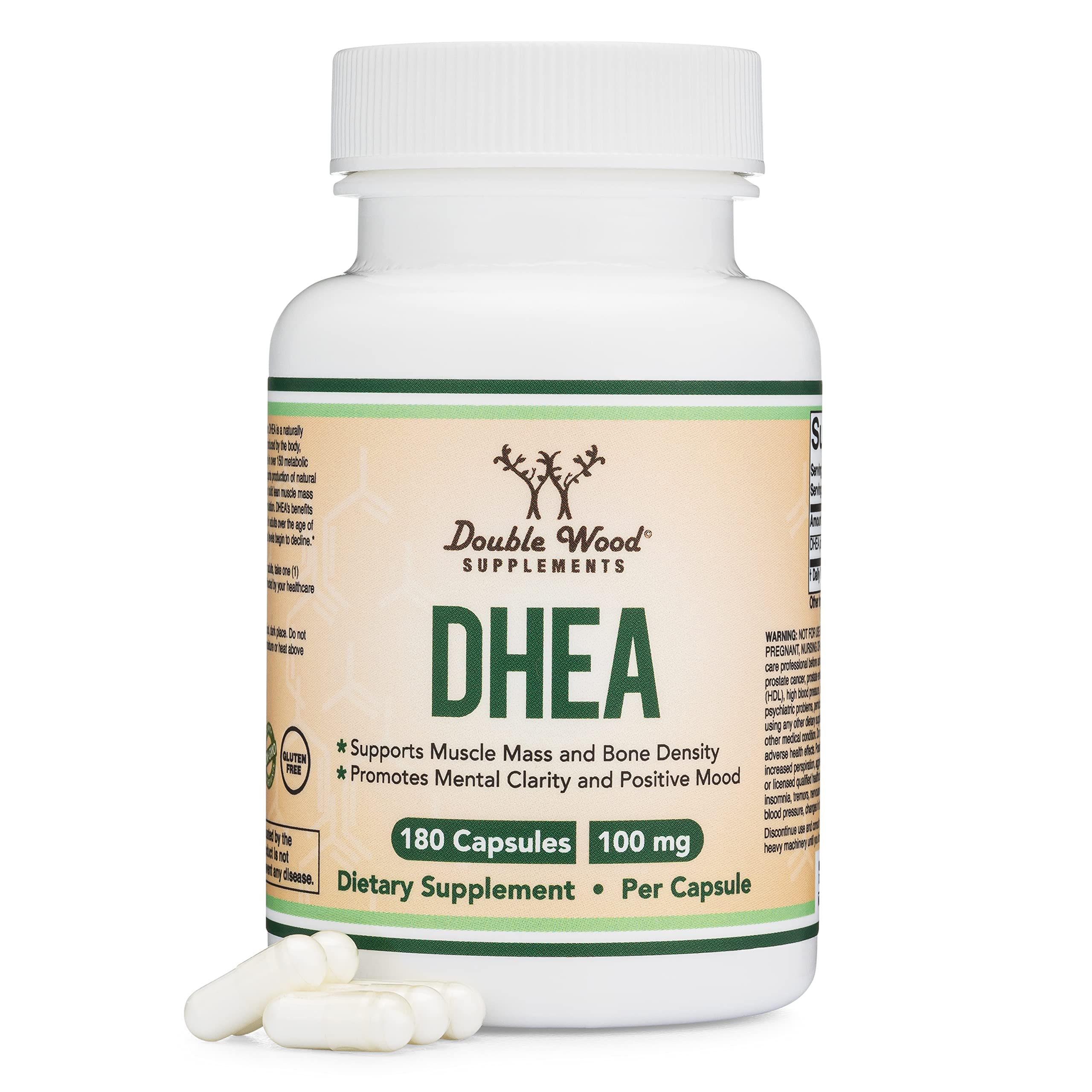 Foto 2 pulgar | Suplemento Double Wood Dhea 100 Mg 180 Cápsulas - Venta Internacional