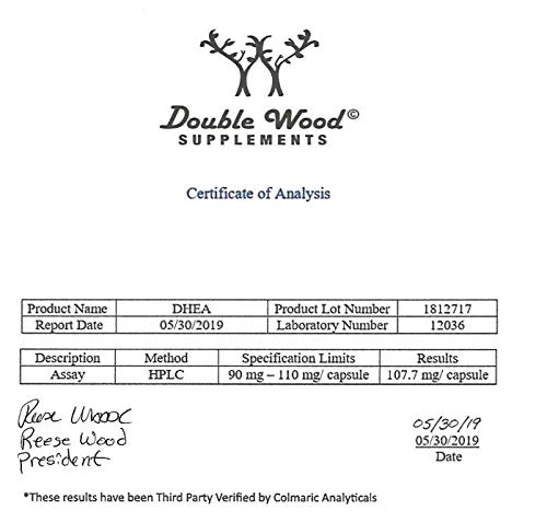 Foto 6 | Suplemento Double Wood Dhea 100 Mg 180 Cápsulas - Venta Internacional