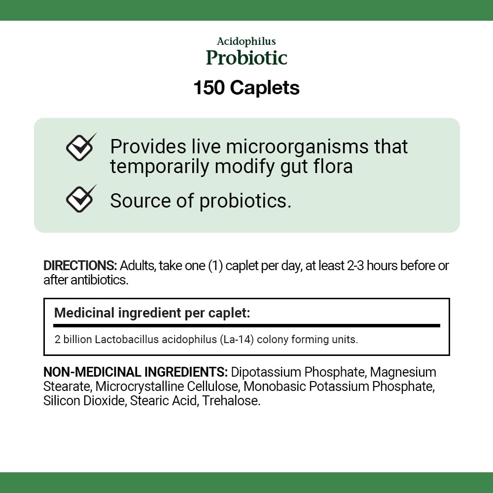 Foto 5 pulgar | Suplemento Nature's Bounty Acidophilus Probiotic 150 Cápsulas - Venta Internacional