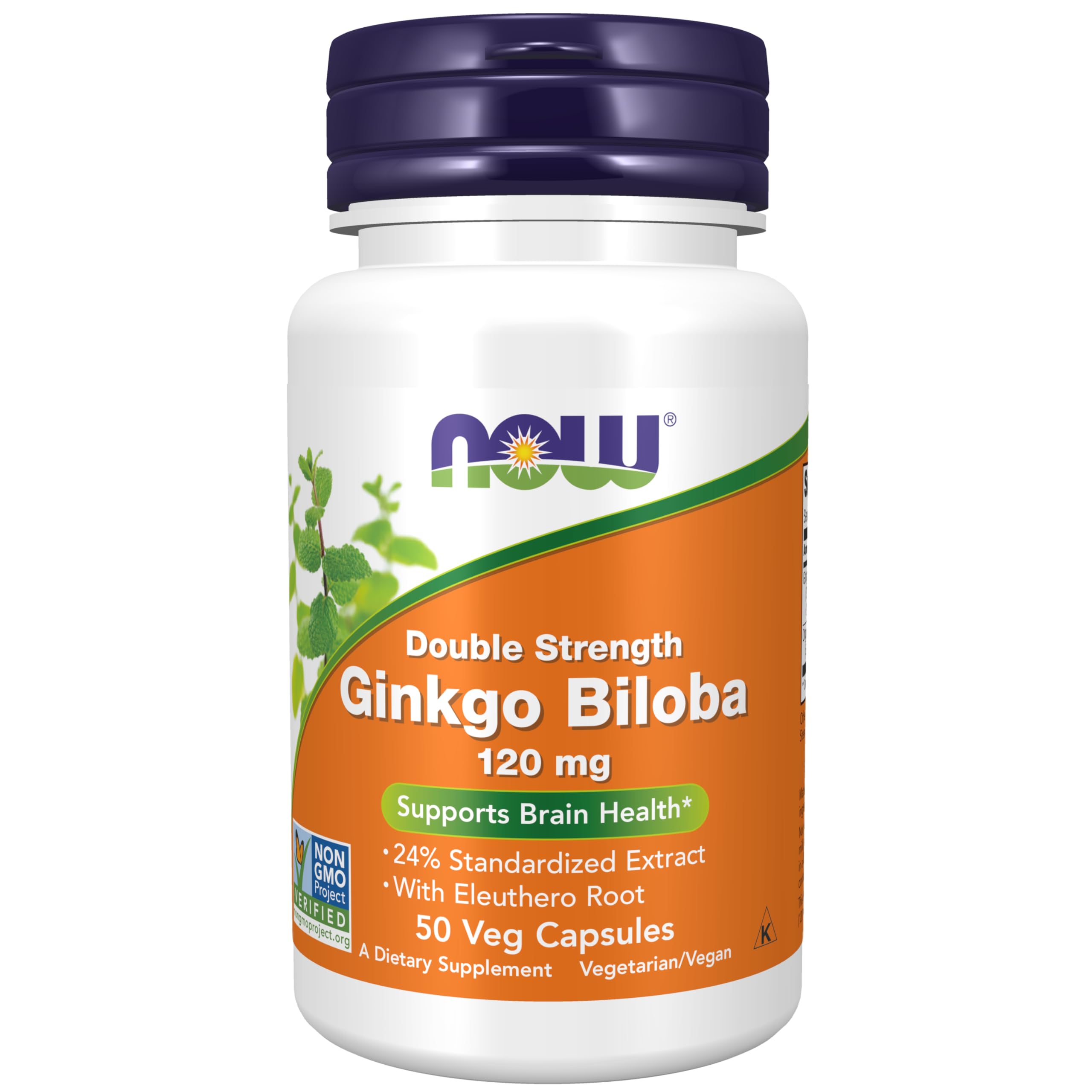 Foto 2 pulgar | Suplemento Now Foods Ginkgo Biloba 120 mg de Doble Concentración - Venta Internacional