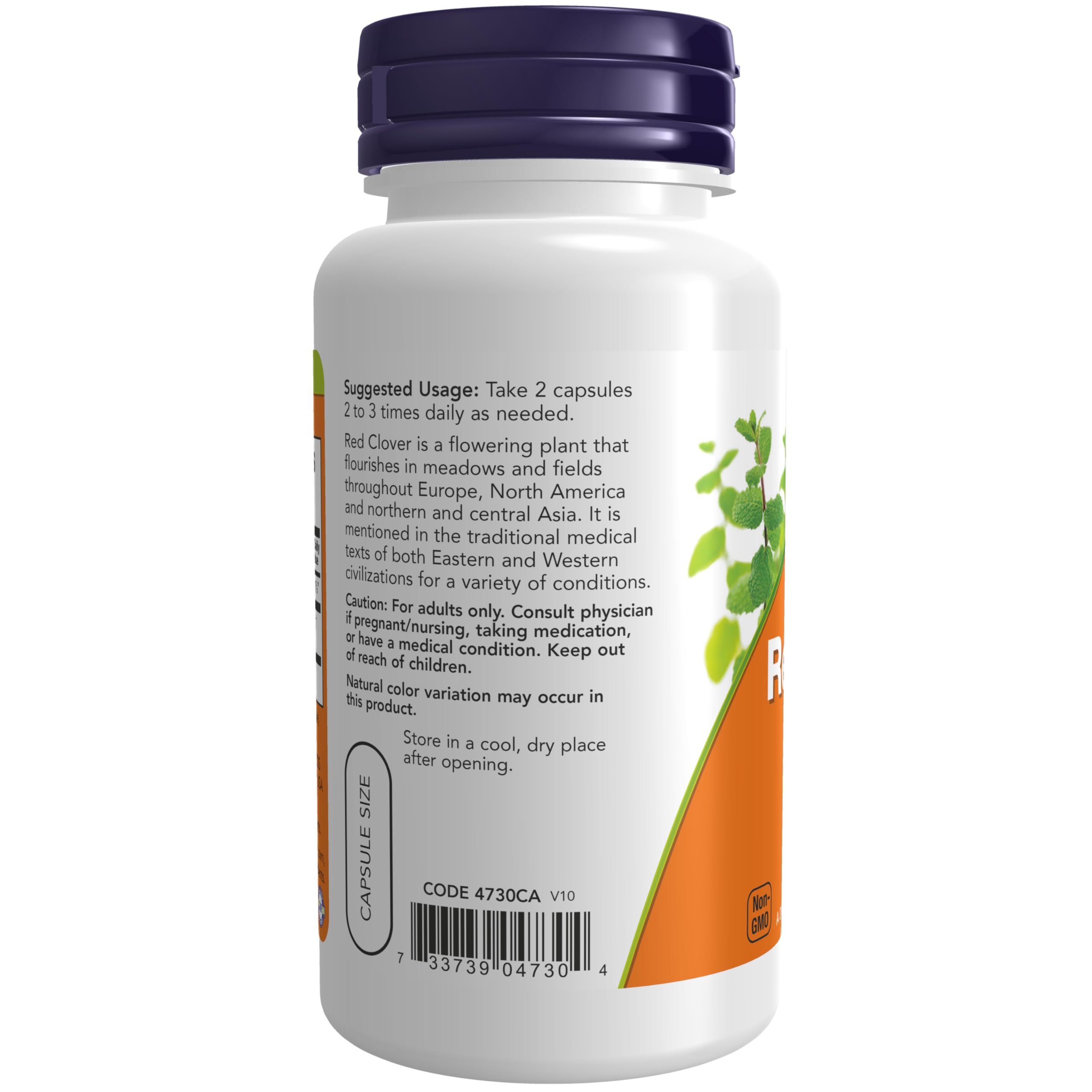 Foto 4 pulgar | Suplemento Now Foods Red Clover 375 mg 100 Cápsulas Vegetarianas - Venta Internacional
