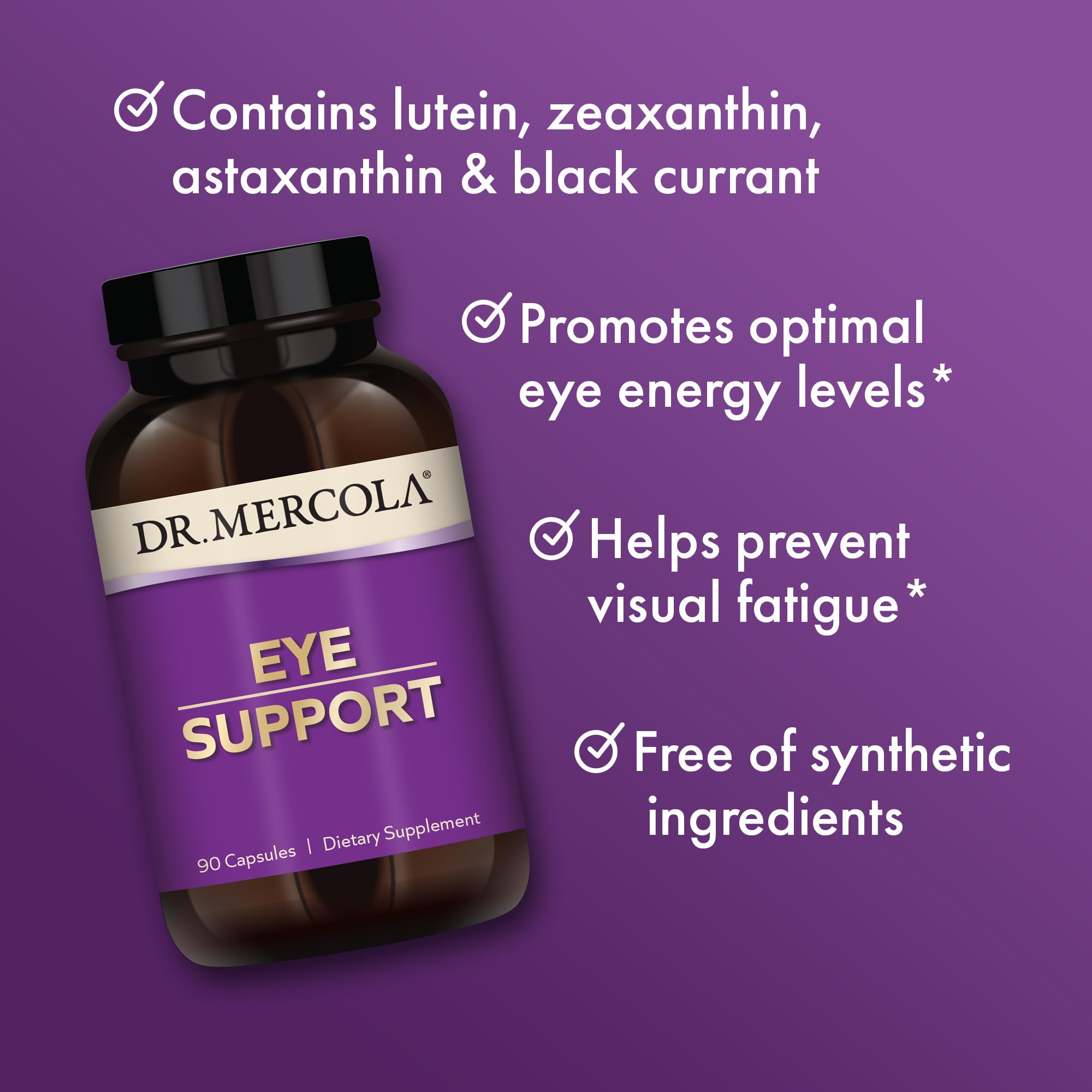Foto 5 pulgar | Suplemento Dr. Mercola Eye Support 90 Cápsulas - Venta Internacional