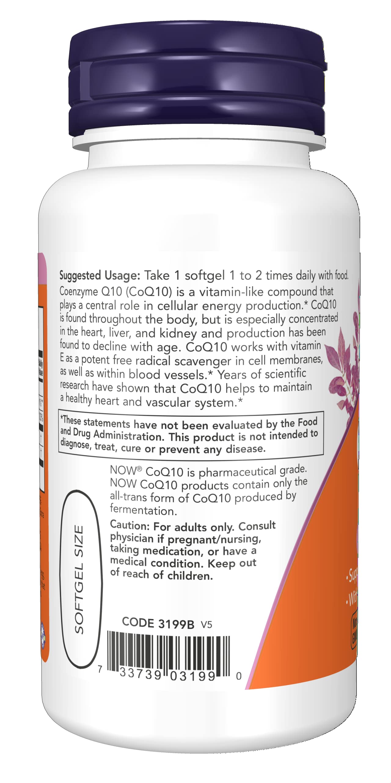 Foto 4 pulgar | Suplemento Now Foods Coq10, 400 Mg, Grado Farmacéutico, 30 Ml - Venta Internacional.