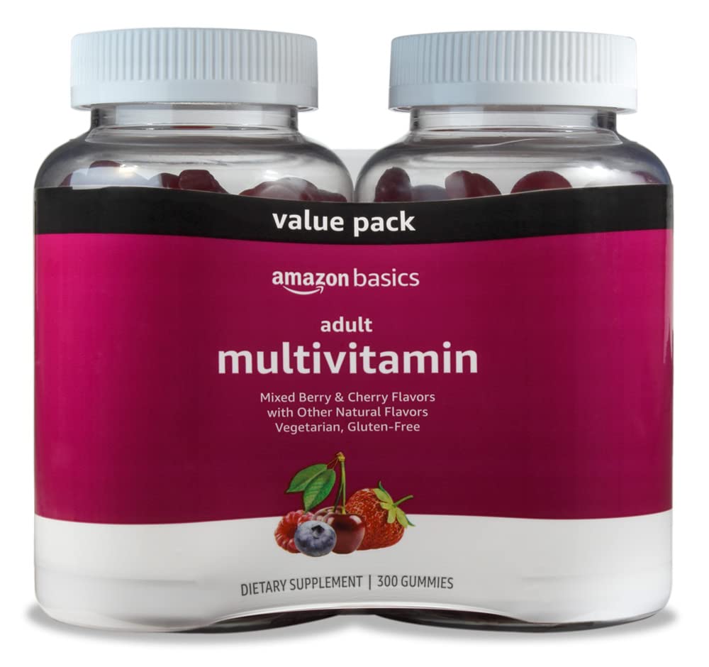 Foto 2 pulgar | Suplemento Multivitamínico Amazon Basics Para Adultos Con 300 Gomitas - Venta Internacional.