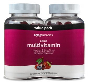 Foto 1 | Suplemento Multivitamínico Amazon Basics Para Adultos Con 300 Gomitas - Venta Internacional.