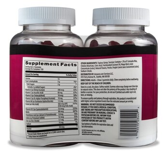 Foto 2 | Suplemento Multivitamínico Amazon Basics Para Adultos Con 300 Gomitas - Venta Internacional.