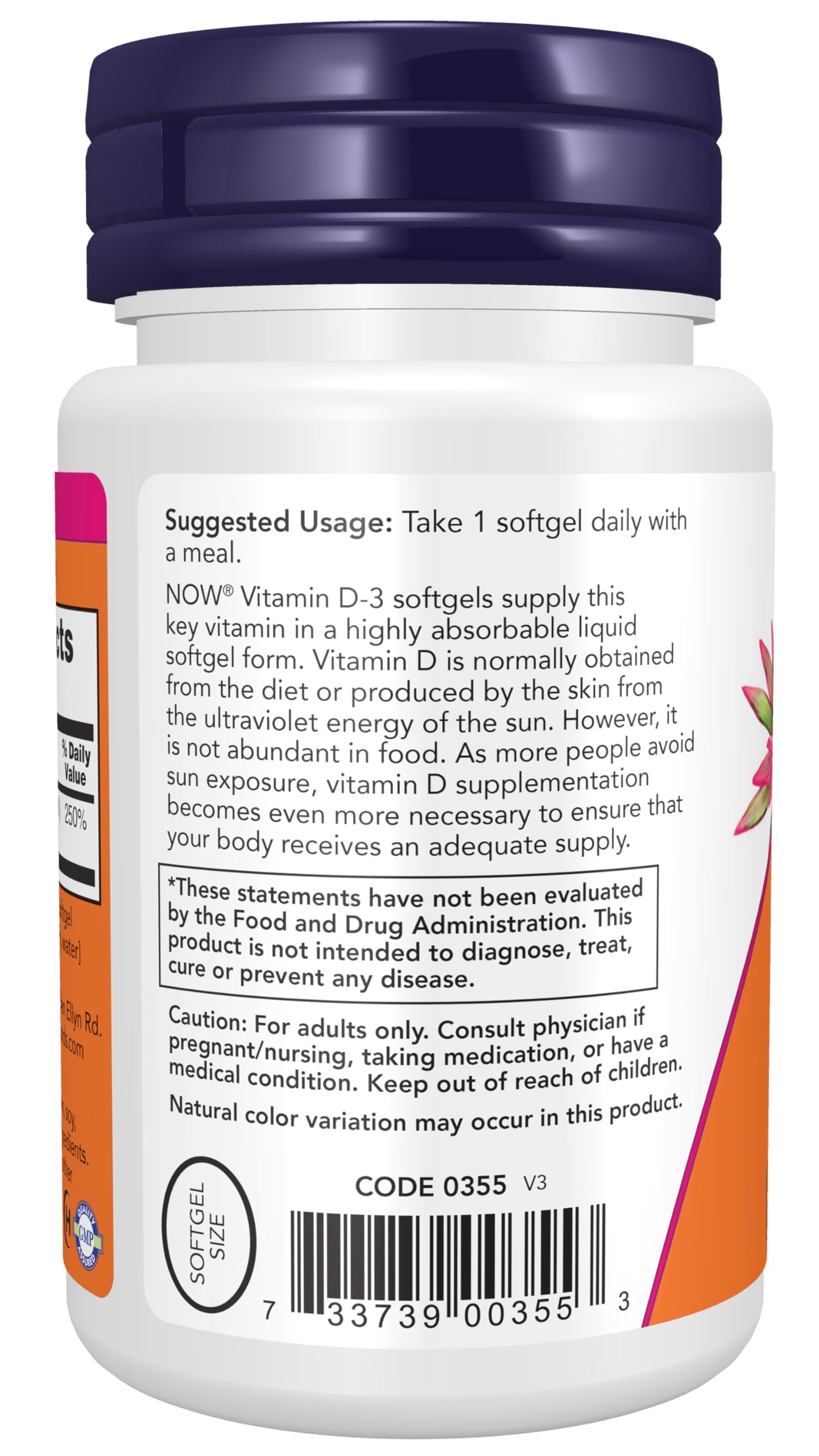 Foto 4 pulgar | Suplemento De Vitamina D-3 De Now Foods, 2000 Ui, 30 Cápsulas Blandas - Venta Internacional.