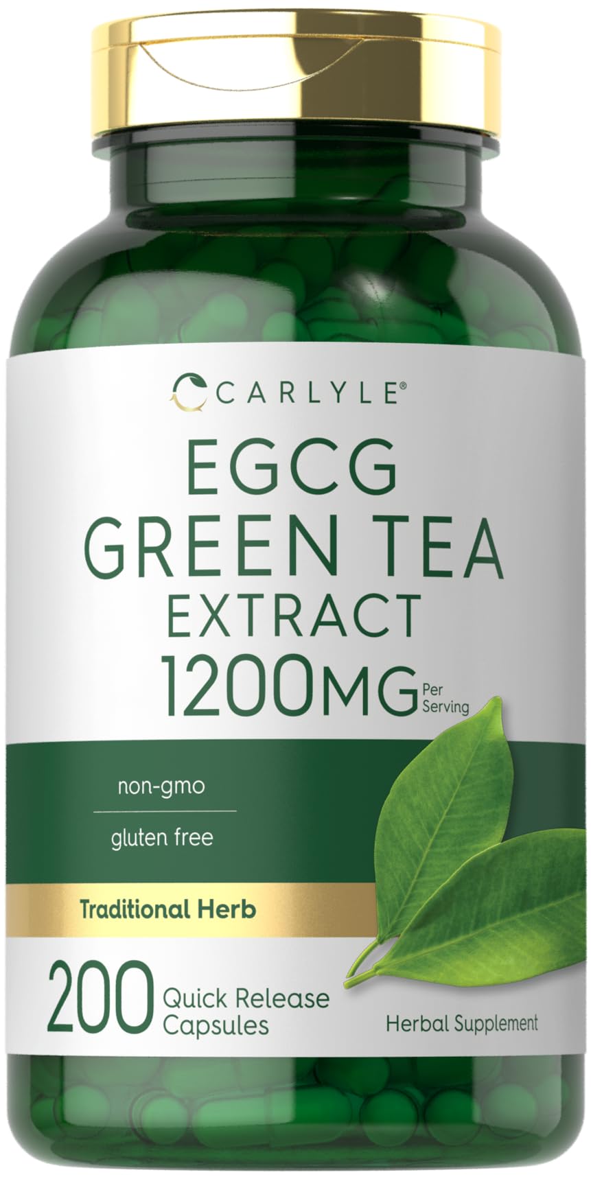 Foto 2 pulgar | Suplemento De Extracto De Té Verde Carlyle Egcg 1200 Mg 200 Cápsulas - Venta Internacional.