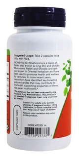 Foto 3 | Suplemento: Súper Mezcla De Hongos Reishi De Now Foods, 270 Mg - Venta Internacional.