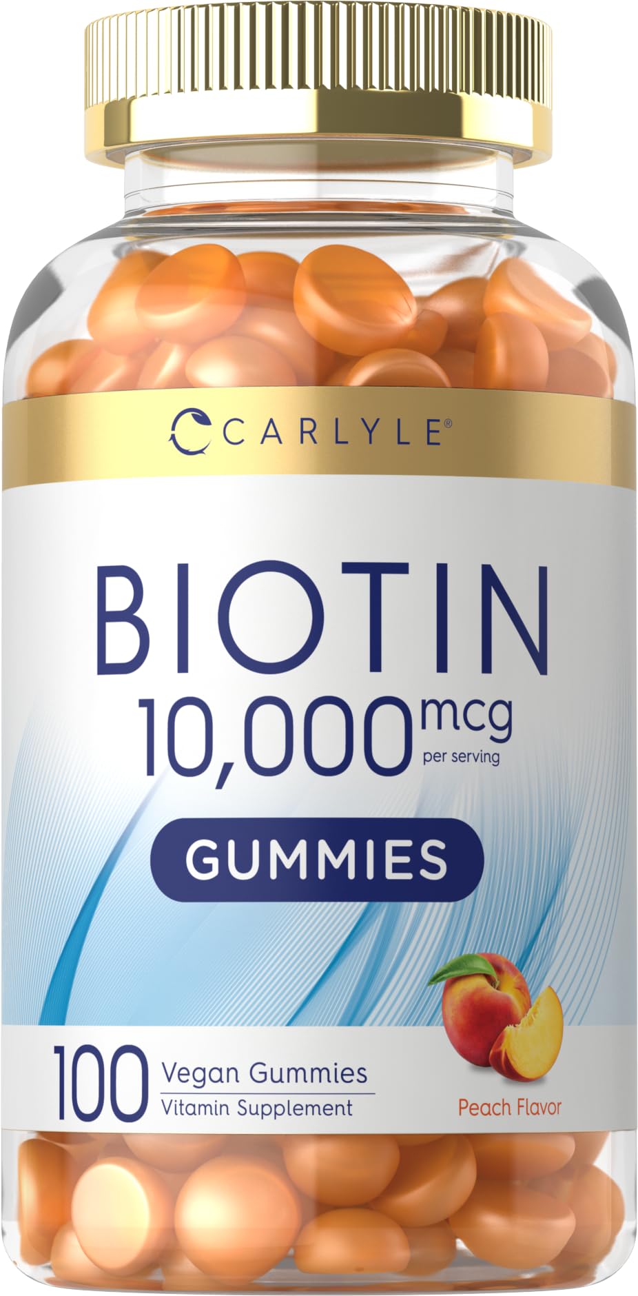 Foto 2 pulgar | Suplemento Carlyle Biotina Gomitas, 10000 Mcg, 100 Unidades - Venta Internacional.