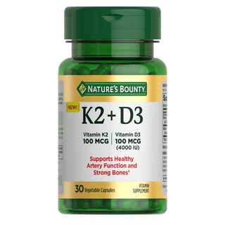 Foto 1 | Suplemento De Vitamina D3 K2 De Nature's Bounty De 4000 Ui + 100 Mcg - Venta Internacional.