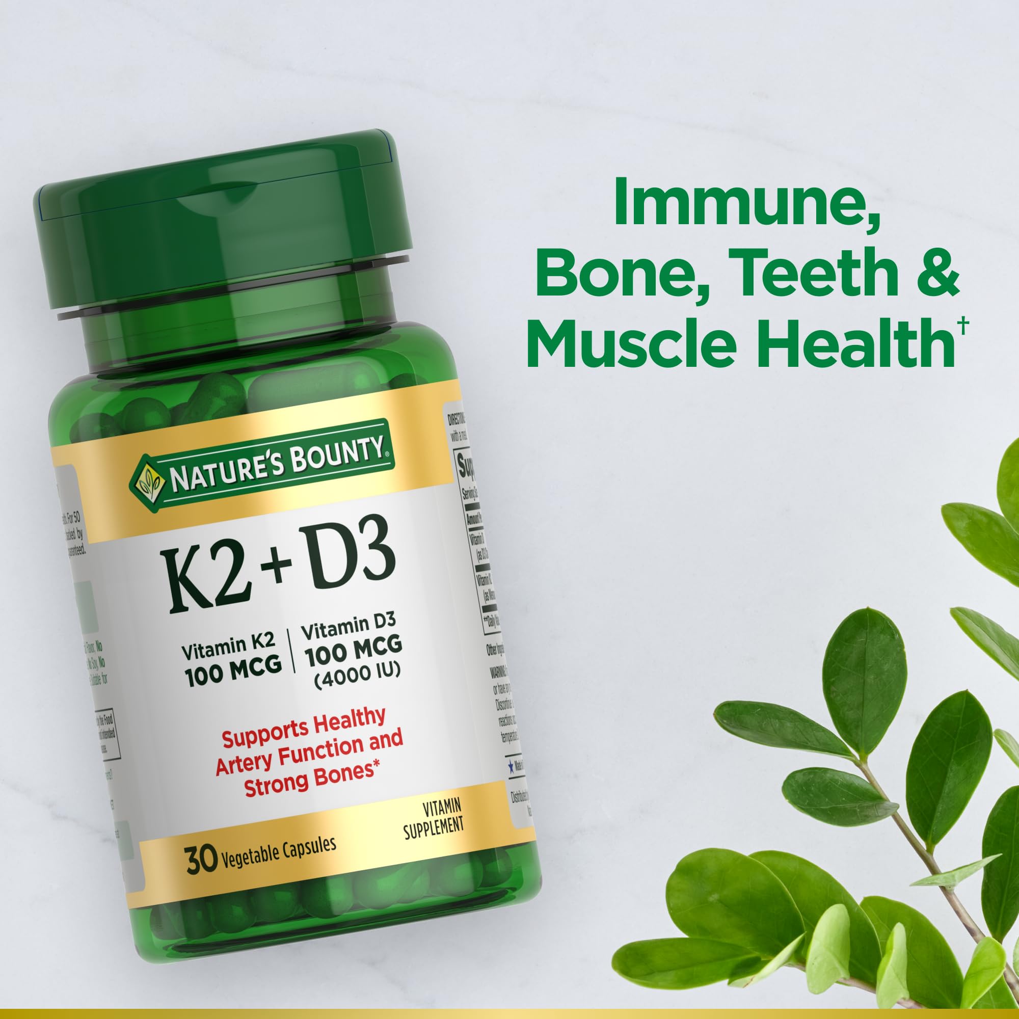 Foto 5 pulgar | Suplemento De Vitamina D3 K2 De Nature's Bounty De 4000 Ui + 100 Mcg - Venta Internacional.