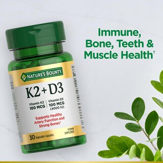 Foto 4 | Suplemento De Vitamina D3 K2 De Nature's Bounty De 4000 Ui + 100 Mcg - Venta Internacional.