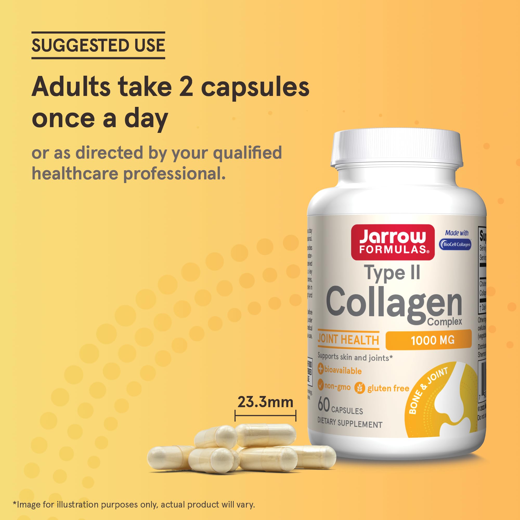 Foto 8 pulgar | Suplementos Del Complejo De Colágeno Tipo Ii De Jarrow Formulas, 1000 Mg - Venta Internacional.