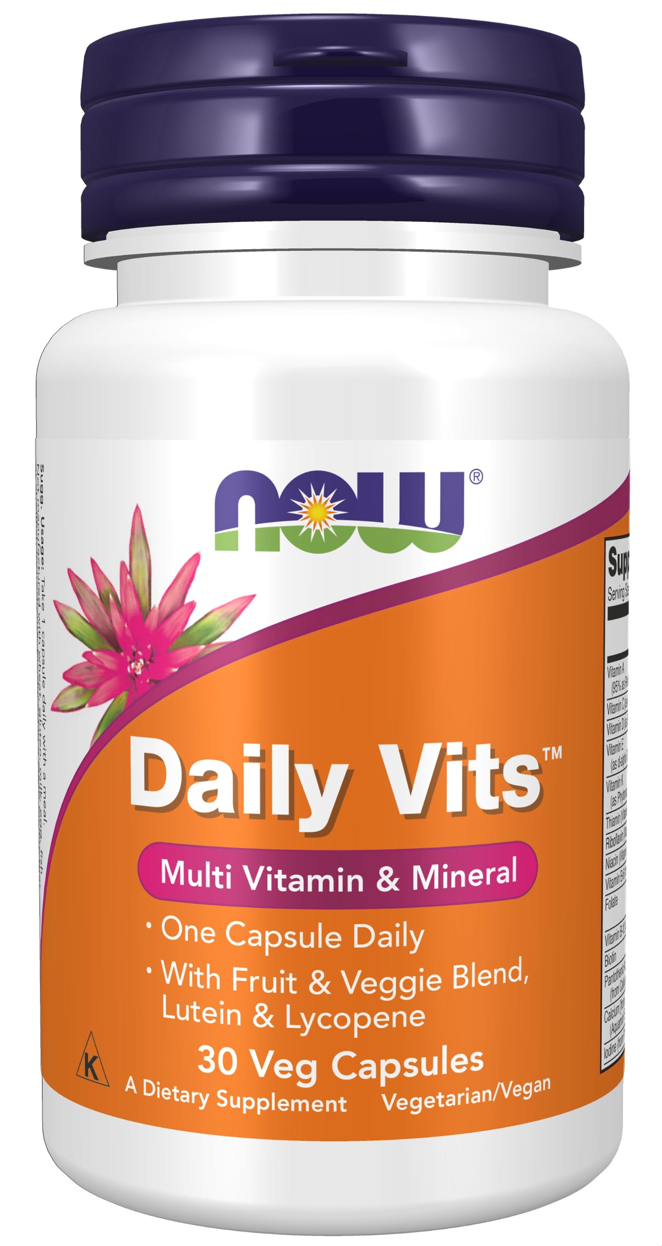Foto 2 pulgar | Suplementos Now Foods Daily Vits™ Con Frutas Y Verduras, 30 Cápsulas - Venta Internacional.