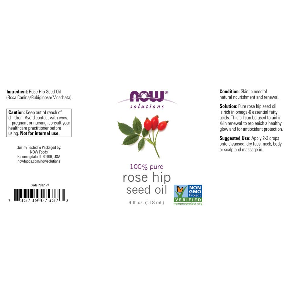 Foto 3 pulgar | Aceite De Semillas De Rosa Mosqueta Now Solutions, Cuidado Facial 100% Puro, 118 Ml - Venta Internacional.