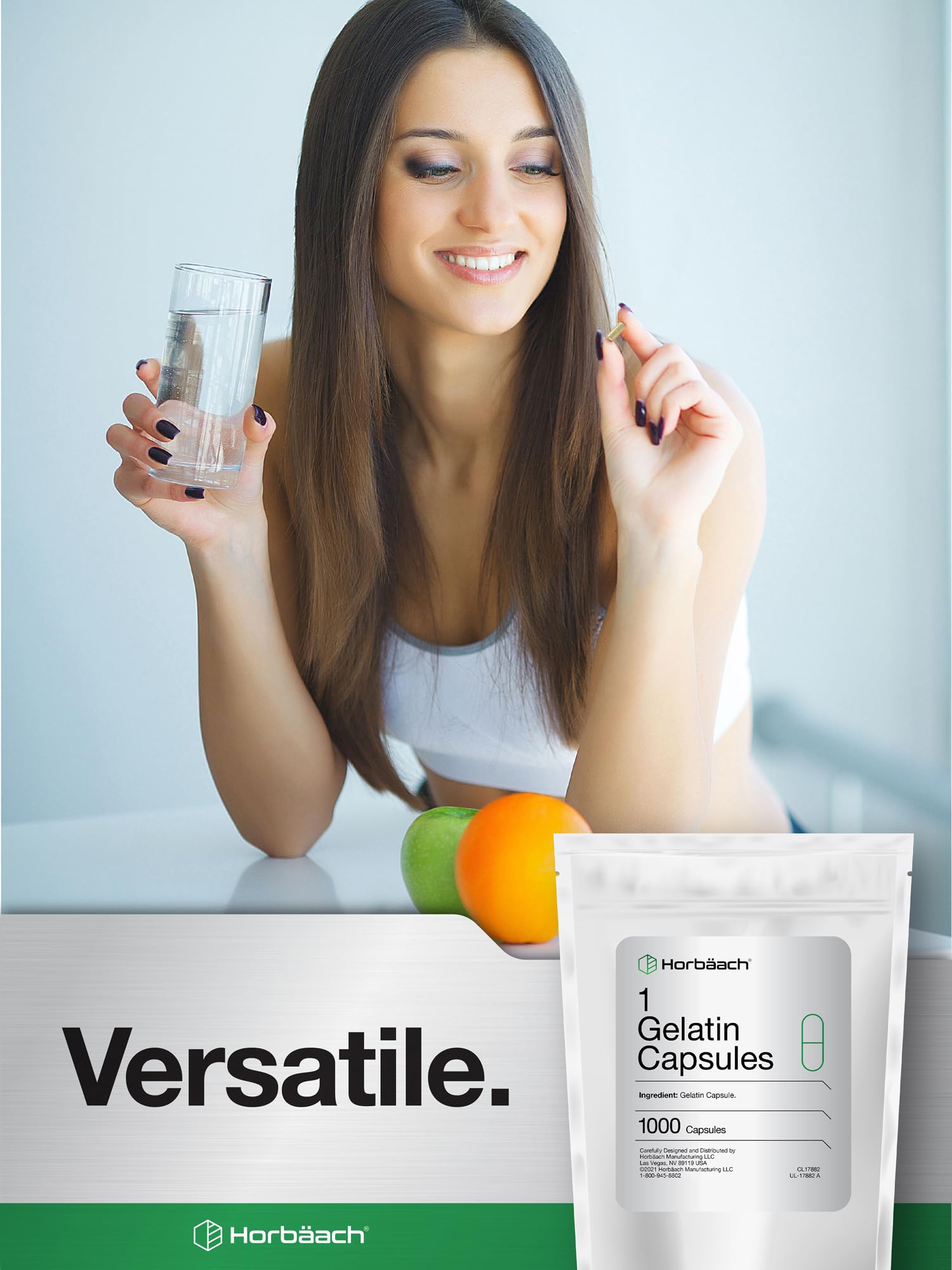 Foto 5 | Cápsulas Vacías Horbäach Tamaño 1 1000 Pastillas De Gelatina - Venta Internacional.