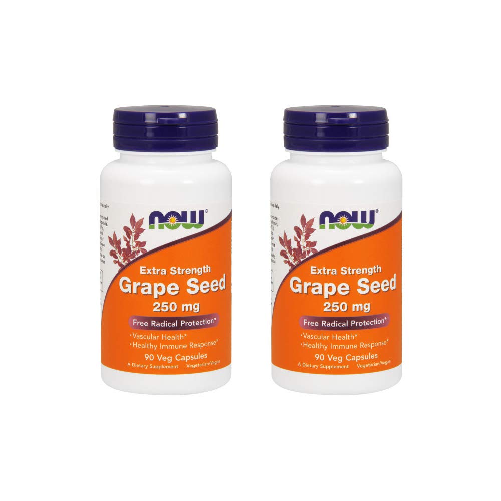 Foto 2 pulgar | Suplemento Now Foods: Extracto De Semilla De Uva, 250 Mg, 90 Cápsulas, X2 - Venta Internacional.