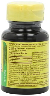 Foto 3 | Suplemento Nature Made Zinc 30 Mg 100 Comprimidos (paquete De 6) - Venta Internacional.