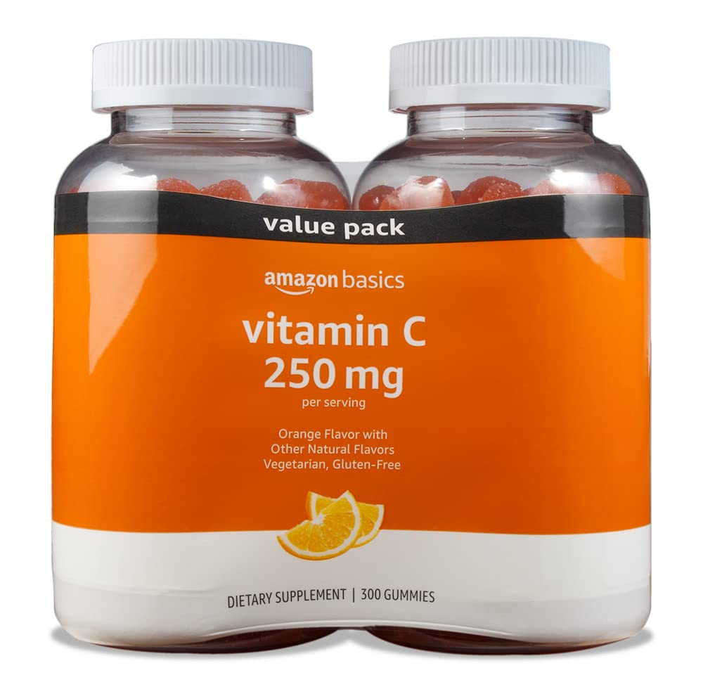 Foto 2 pulgar | Gomitas De Vitamina C Amazon Basics 250 Mg, Naranja 300 Unidades - Venta Internacional.