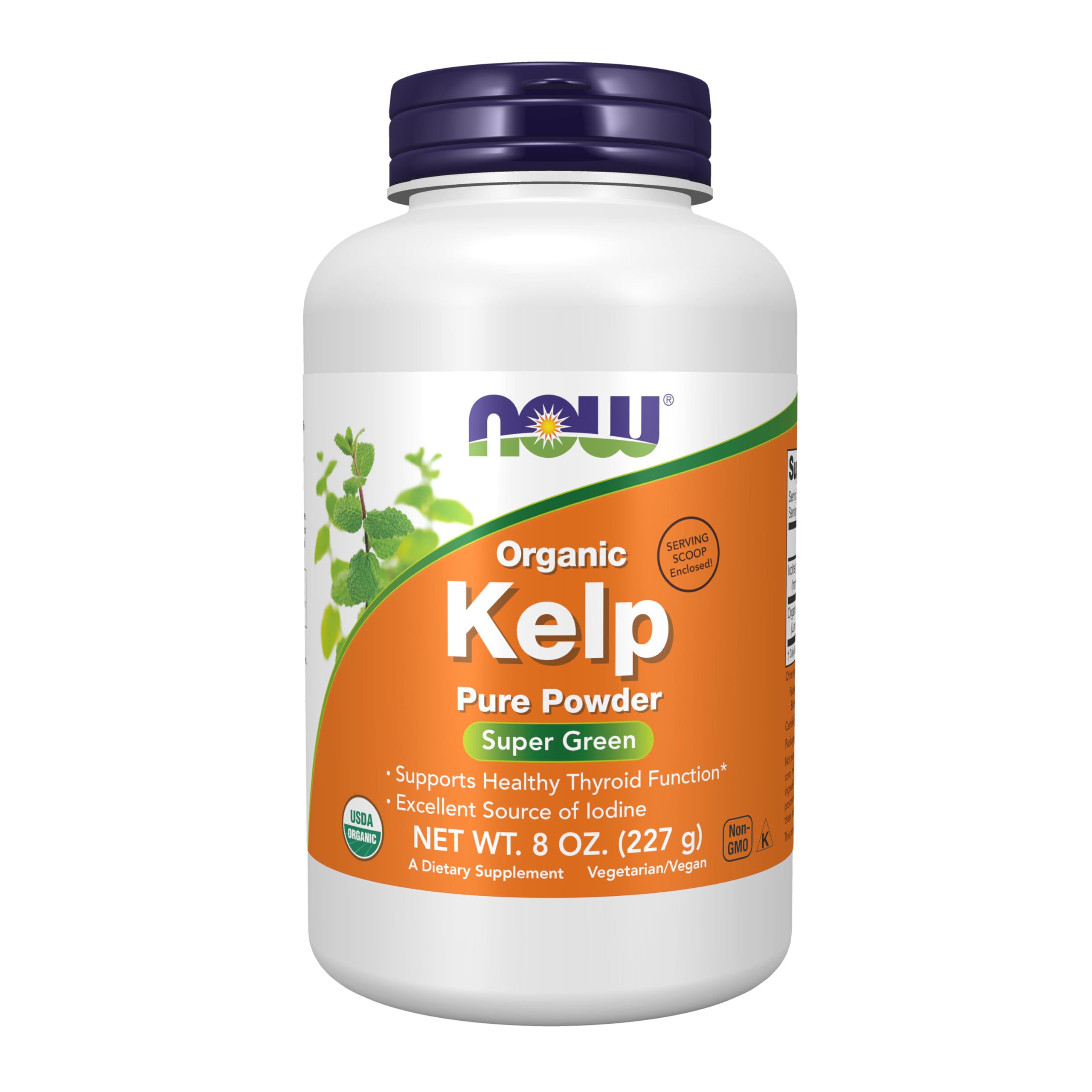 Polvo De Algas Marinas Certificado Orgánico De Supplement Now Foods, 240 Ml - Venta Internacional.