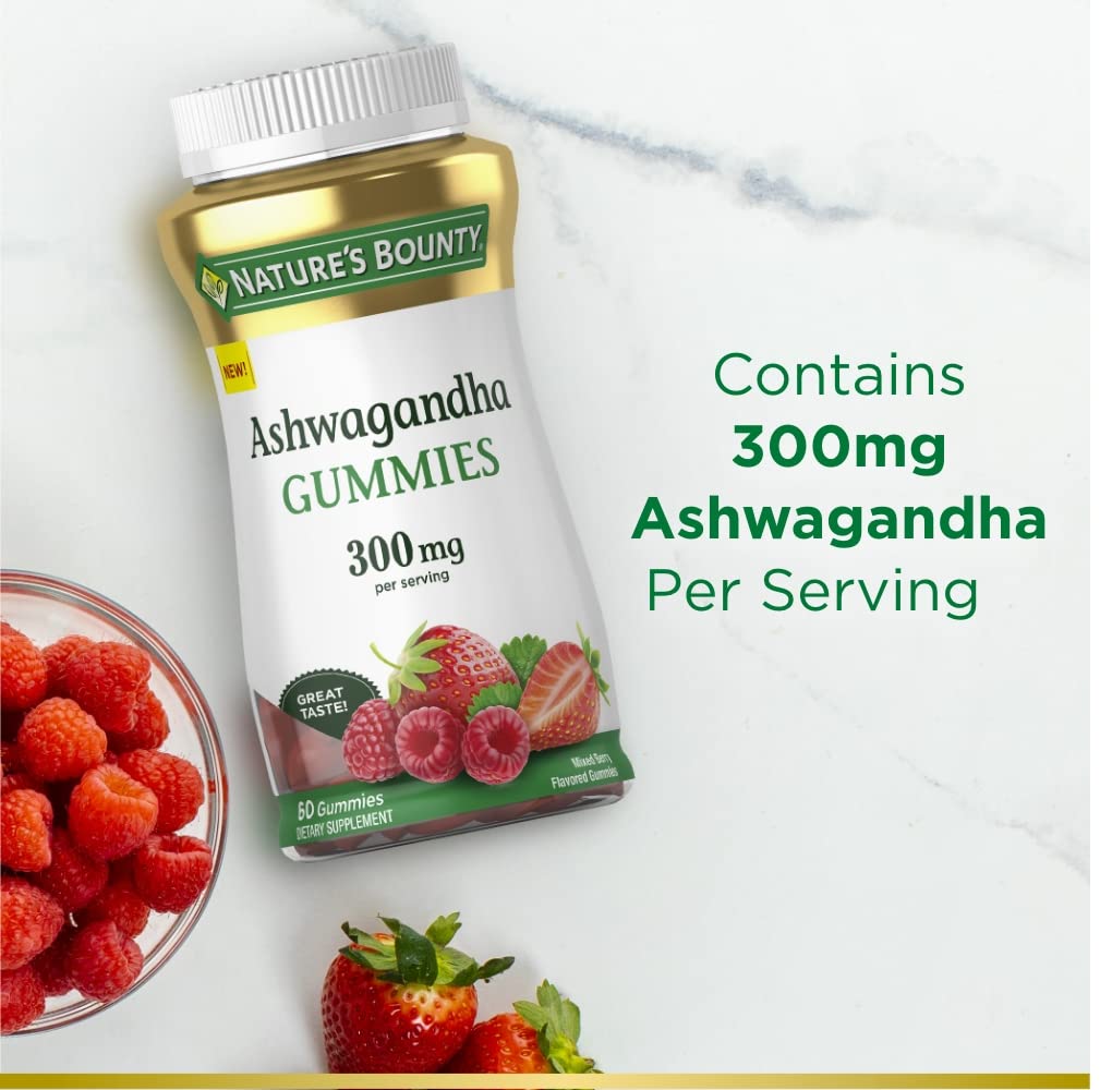 Foto 4 | Extracto De 300 Mg De Ksm-66 De Gummies Nature's Bounty Ashwagandha - Venta Internacional.
