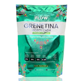Foto 1 | Grenetina Hidrolizada Glicina Prolina 500 Grs Sin Sabor Flow