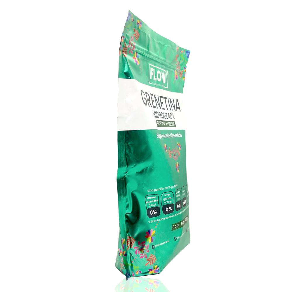 Foto 7 pulgar | Grenetina Hidrolizada Glicina Prolina 500 Grs Sin Sabor Flow