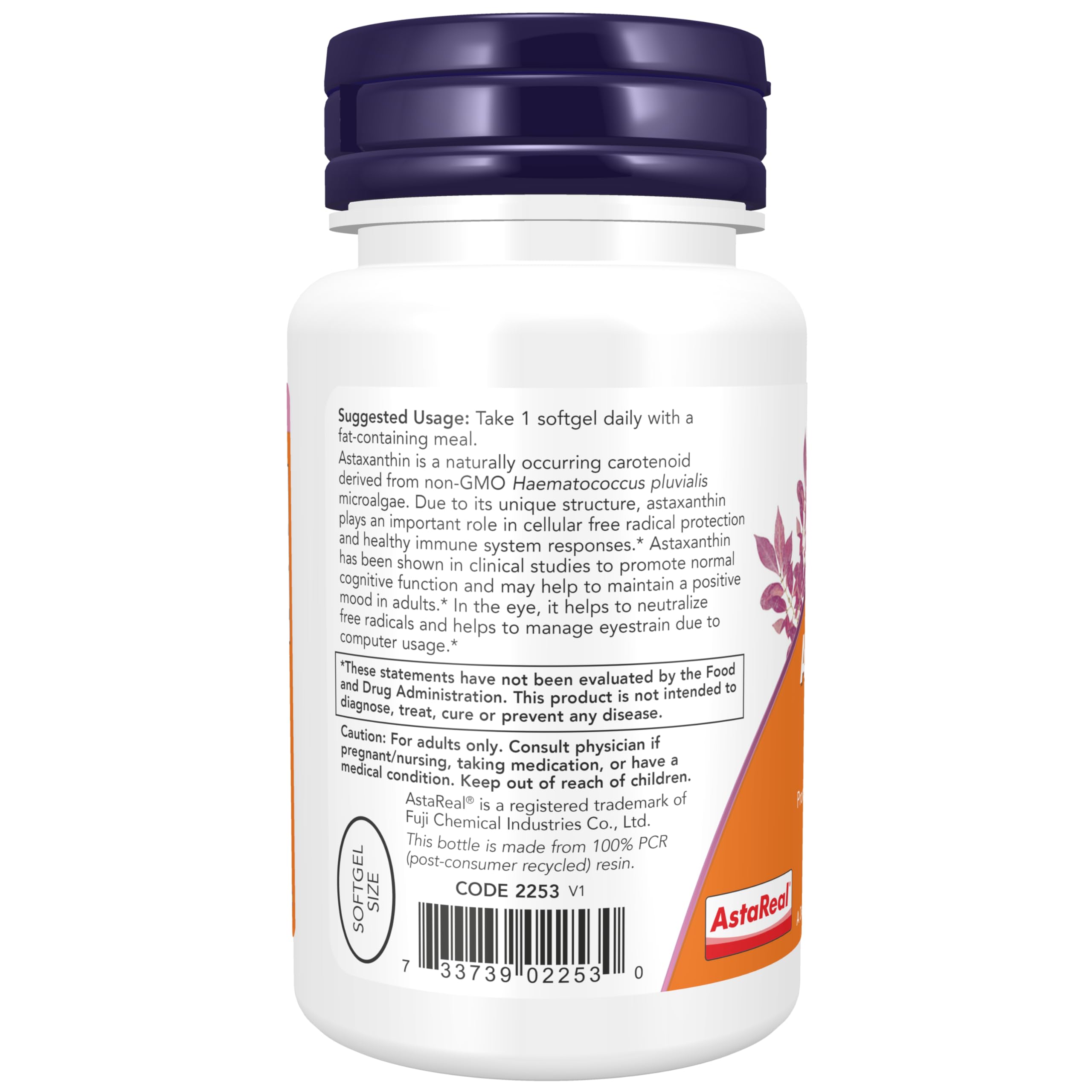 Foto 4 pulgar | Suplemento Now Foods De Astaxantina, 12 Mg, Triple Concentración, 60 G - Venta Internacional.