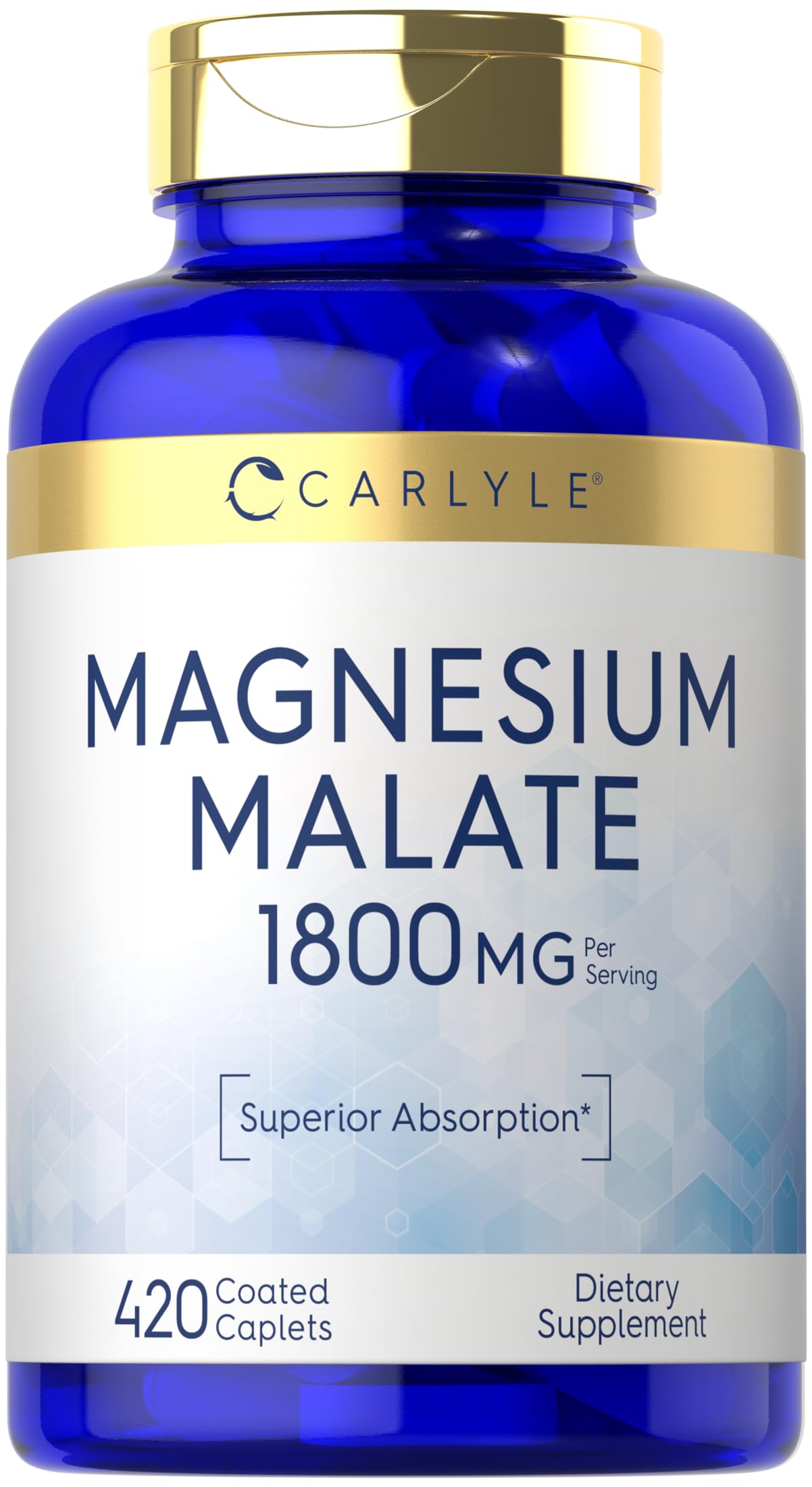 Foto 2 pulgar | Suplemento De Malato De Magnesio Carlyle 1800 Mg 420 Cápsulas - Venta Internacional.