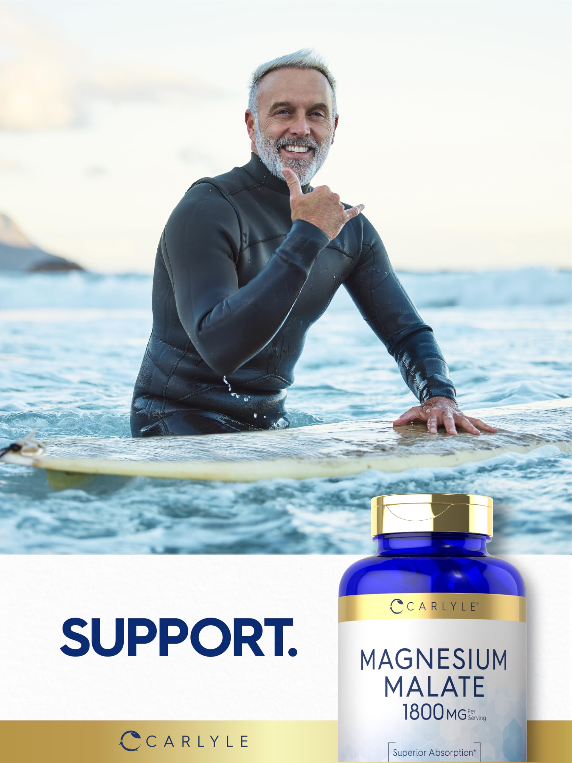 Foto 7 | Suplemento De Malato De Magnesio Carlyle 1800 Mg 420 Cápsulas - Venta Internacional.