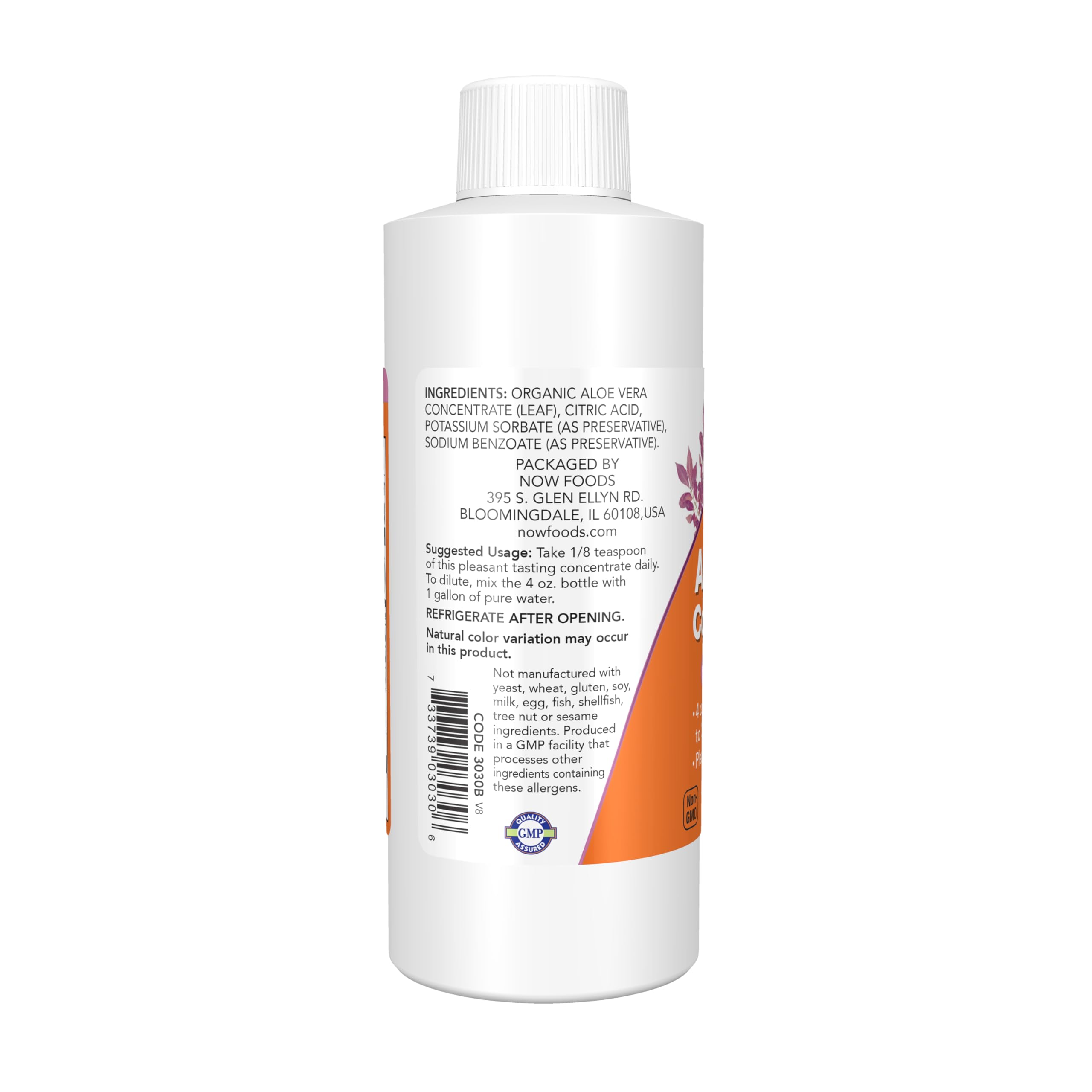 Foto 4 pulgar | Concentrado de Aloe Vera Supplement Now Foods 118 ml - Venta Internacional
