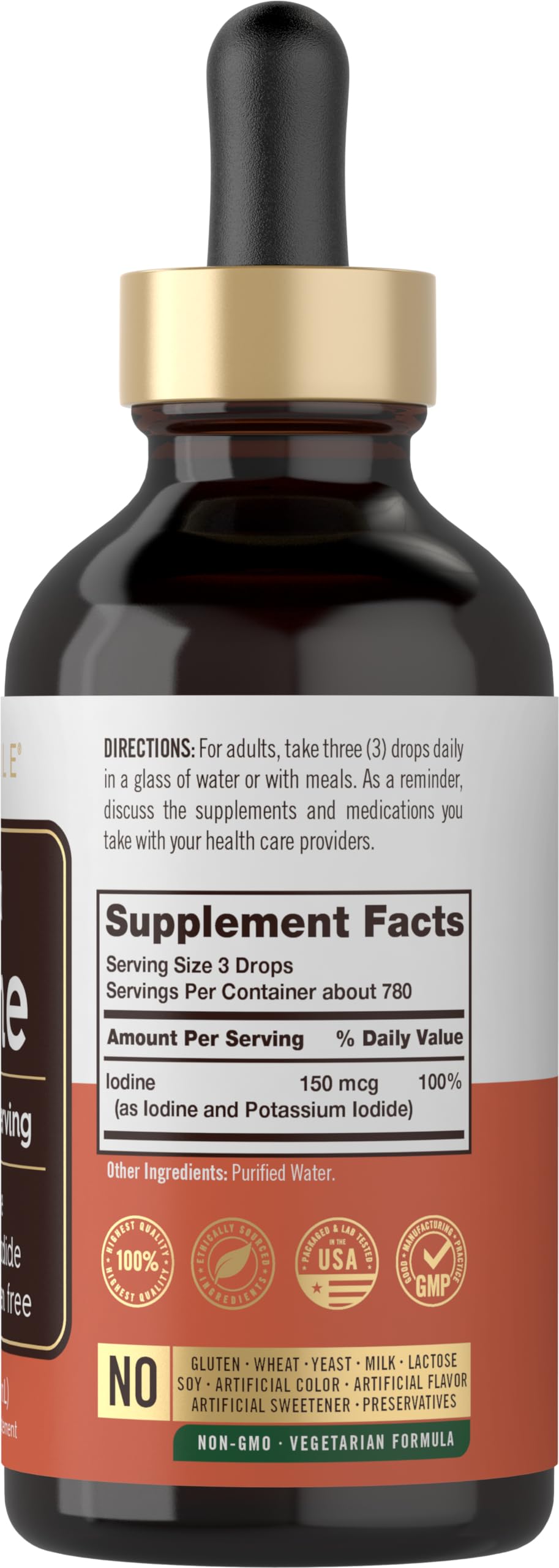 Foto 2 | Suplemento Carlyle Liquid Yodine 150 Mcg De Yodo Y Potasio - Venta Internacional.