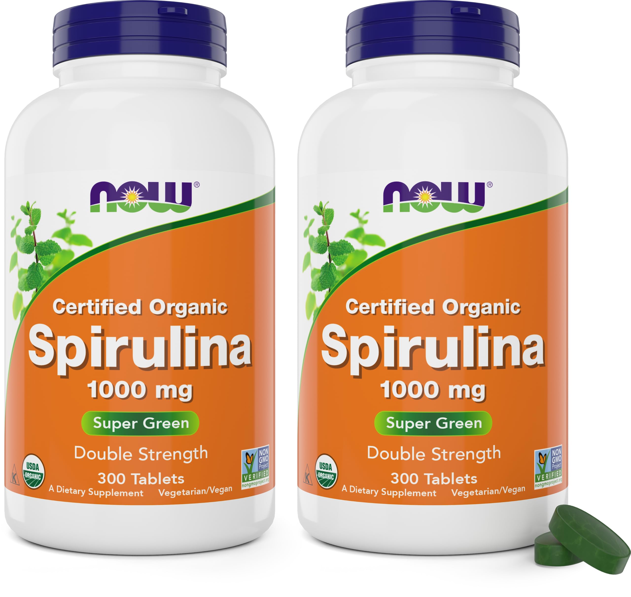 Foto 2 pulgar | Suplemento Now Foods, Tabletas De Espirulina Orgánica De 1000 Mg X600 - Venta Internacional.