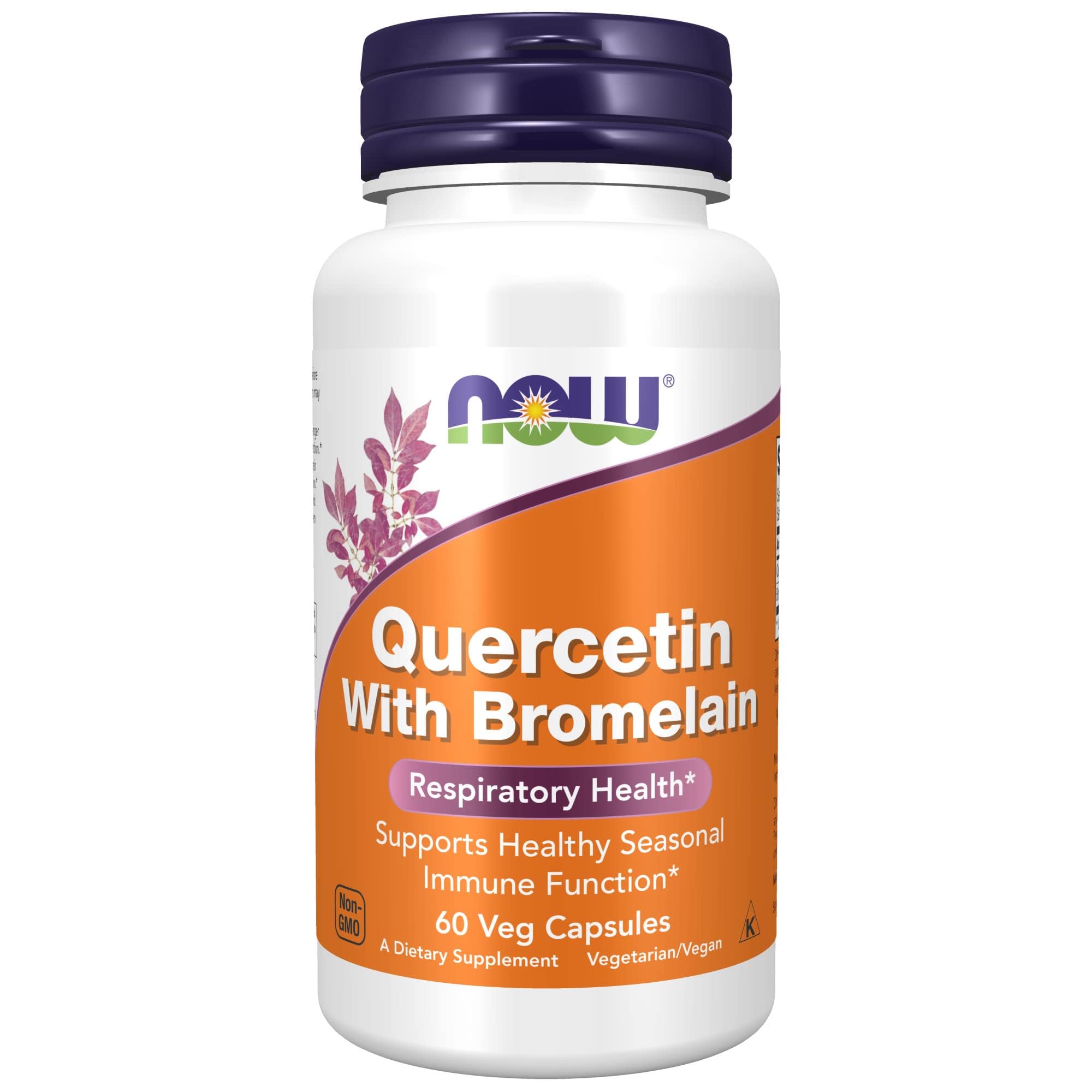 Complementa La Quercetina Con Bromelina De Now Foods, 60 Cápsulas Vegetarianas - Venta Internacional.