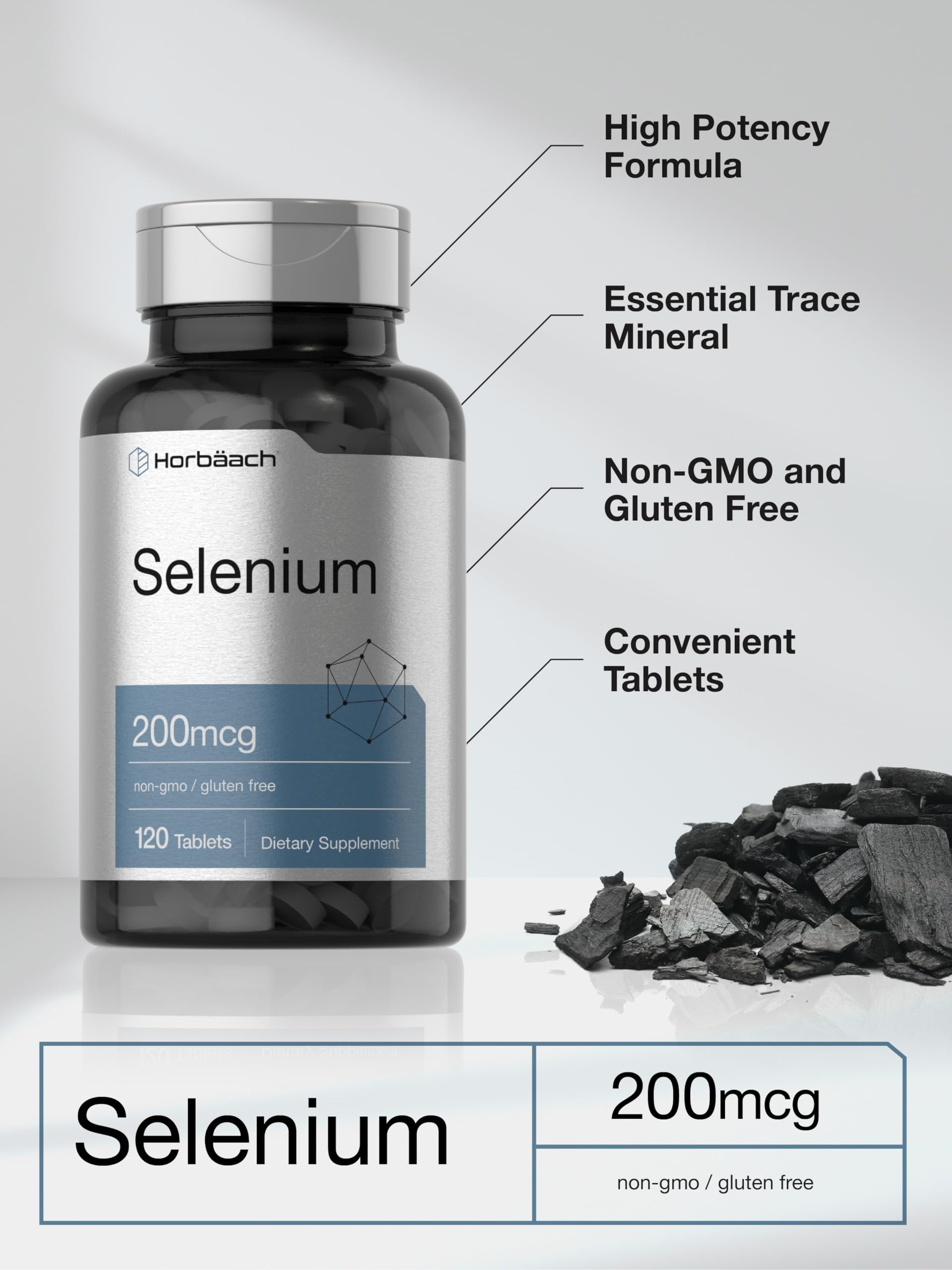 Foto 5 pulgar | Suplemento Horbäach Selenium 200 Mcg | 120 Tabletas - Venta Internacional.