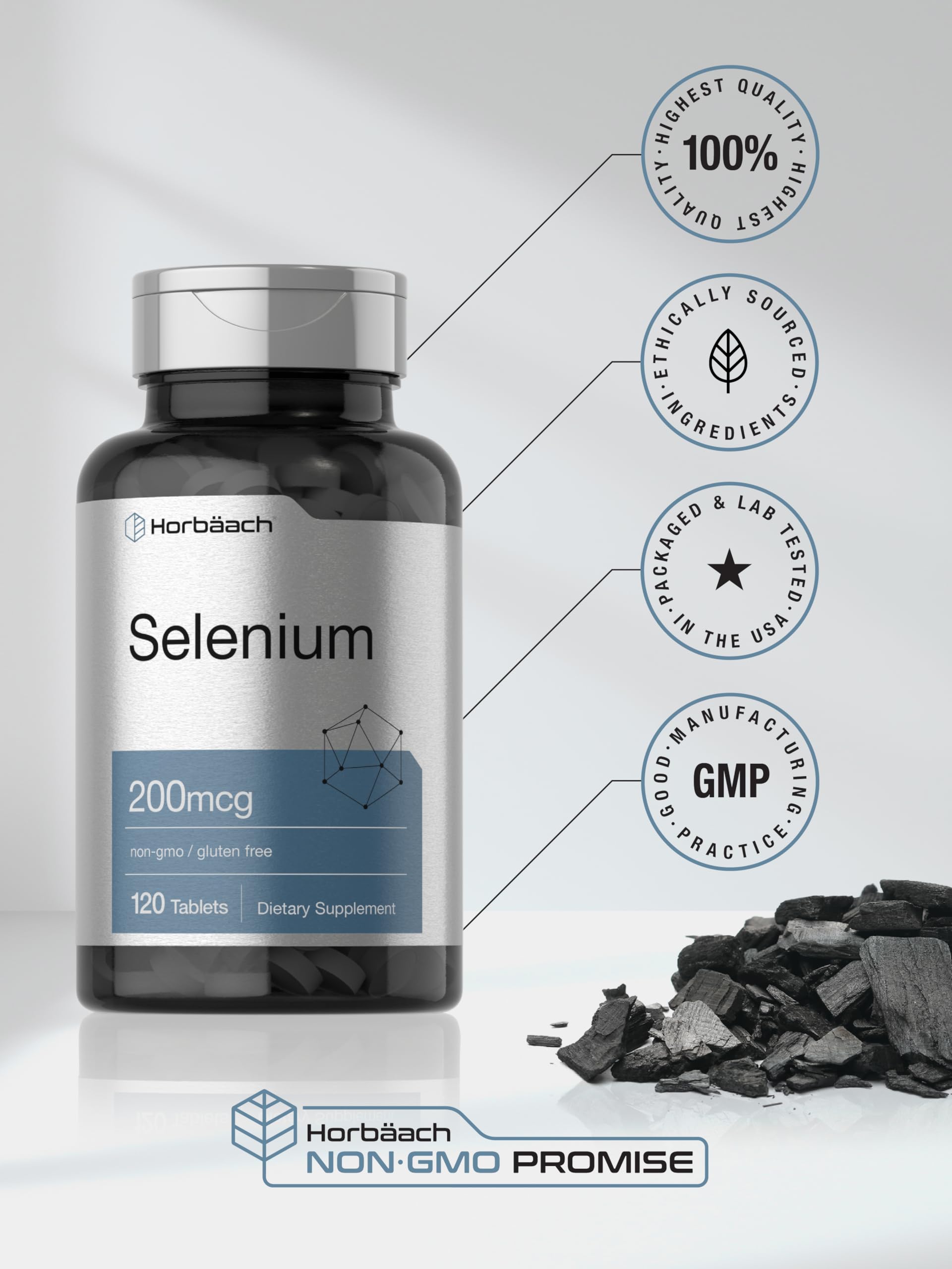 Foto 7 pulgar | Suplemento Horbäach Selenium 200 Mcg | 120 Tabletas - Venta Internacional.
