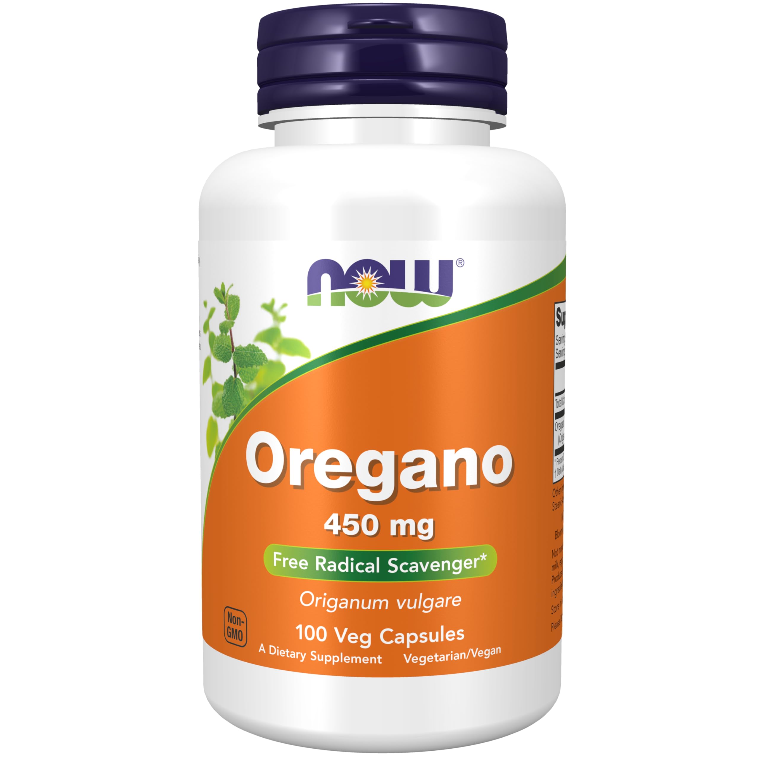 Foto 2 pulgar | Suplemento Now Foods Orégano (origanum Vulgare) 450 Mg 100 Ca - Venta Internacional.