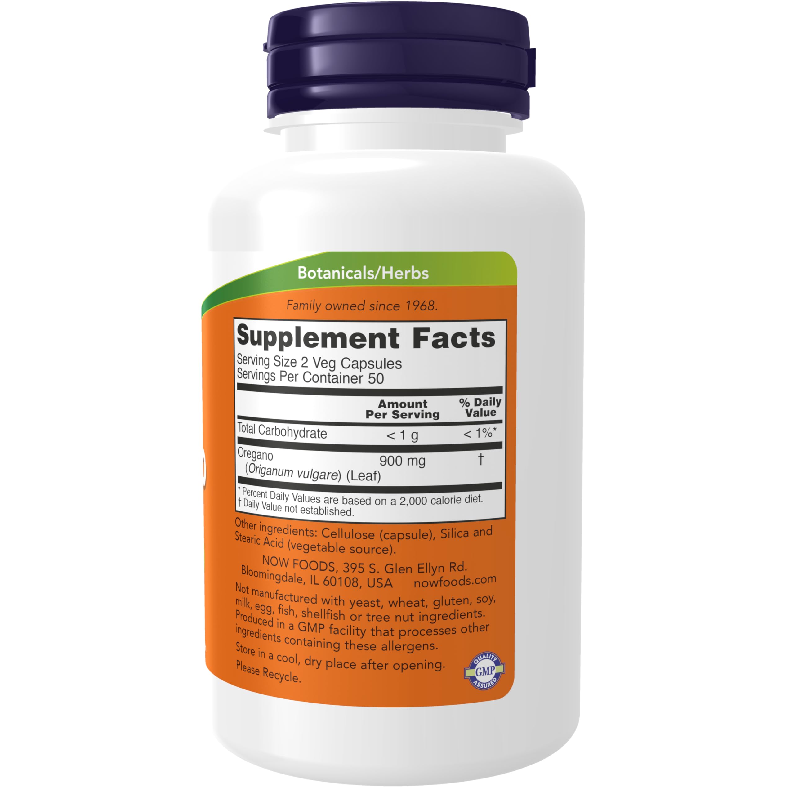 Foto 3 pulgar | Suplemento Now Foods Orégano (origanum Vulgare) 450 Mg 100 Ca - Venta Internacional.