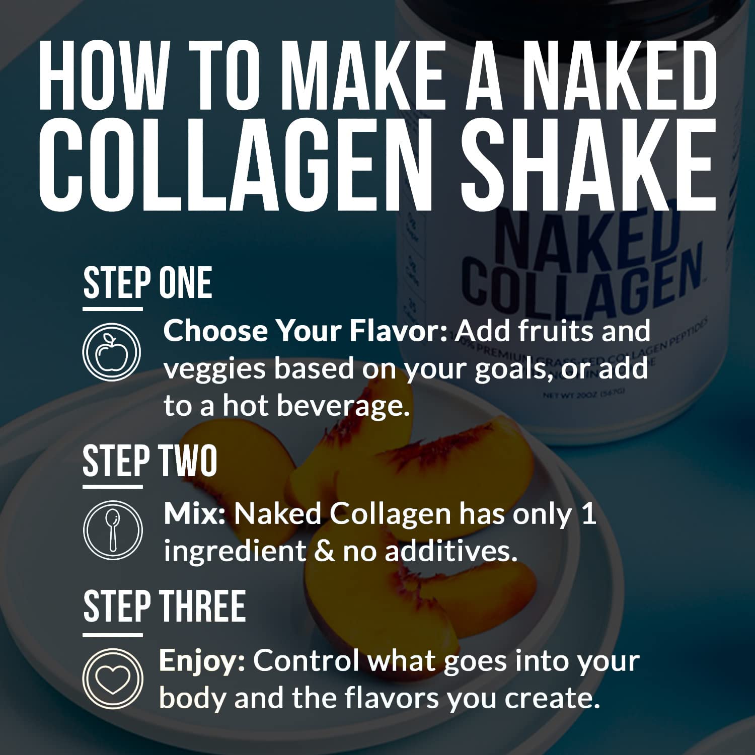Foto 6 | Proteína De Péptidos De Colágeno En Polvo Naked 560 Ml, 60 Porciones - Venta Internacional.