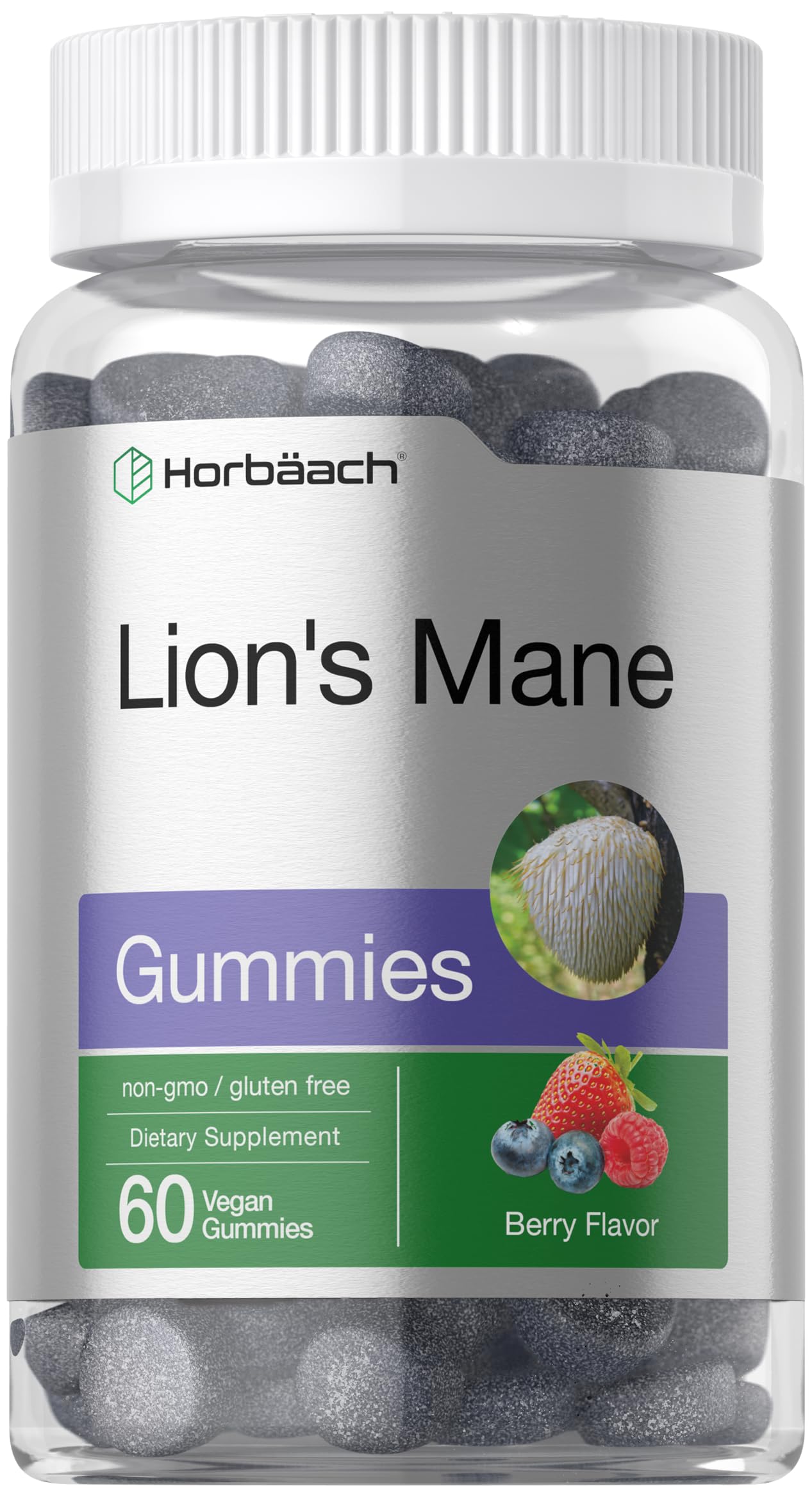Foto 2 pulgar | Suplemento Horbäach Lion's Mane 60 Gomitas Veganas 750 Mg - Venta Internacional.
