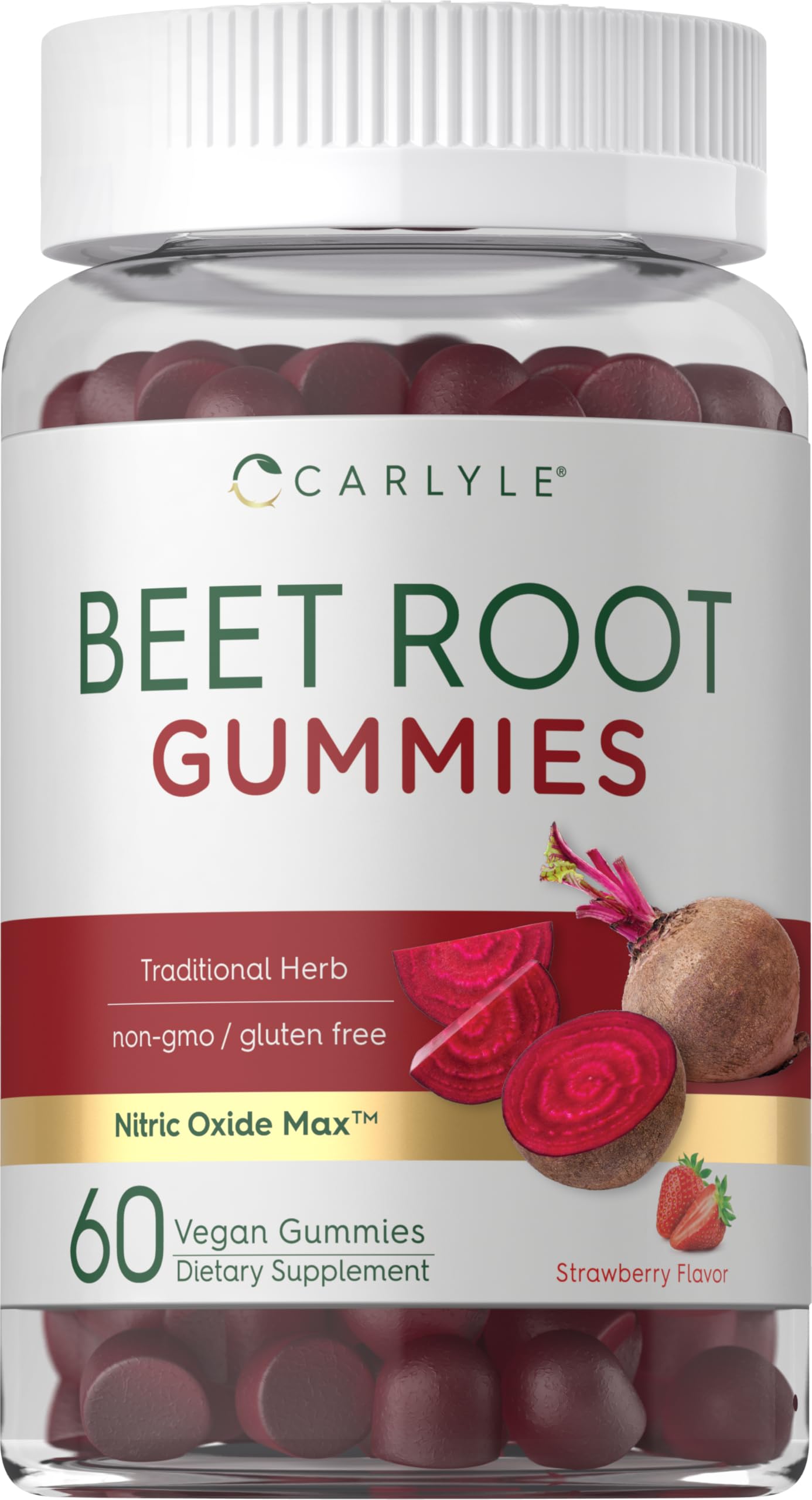 Foto 2 pulgar | Suplemento: Gomitas De Raíz De Remolacha Carlyle, 60 Veganas, 300 Mg - Venta Internacional.
