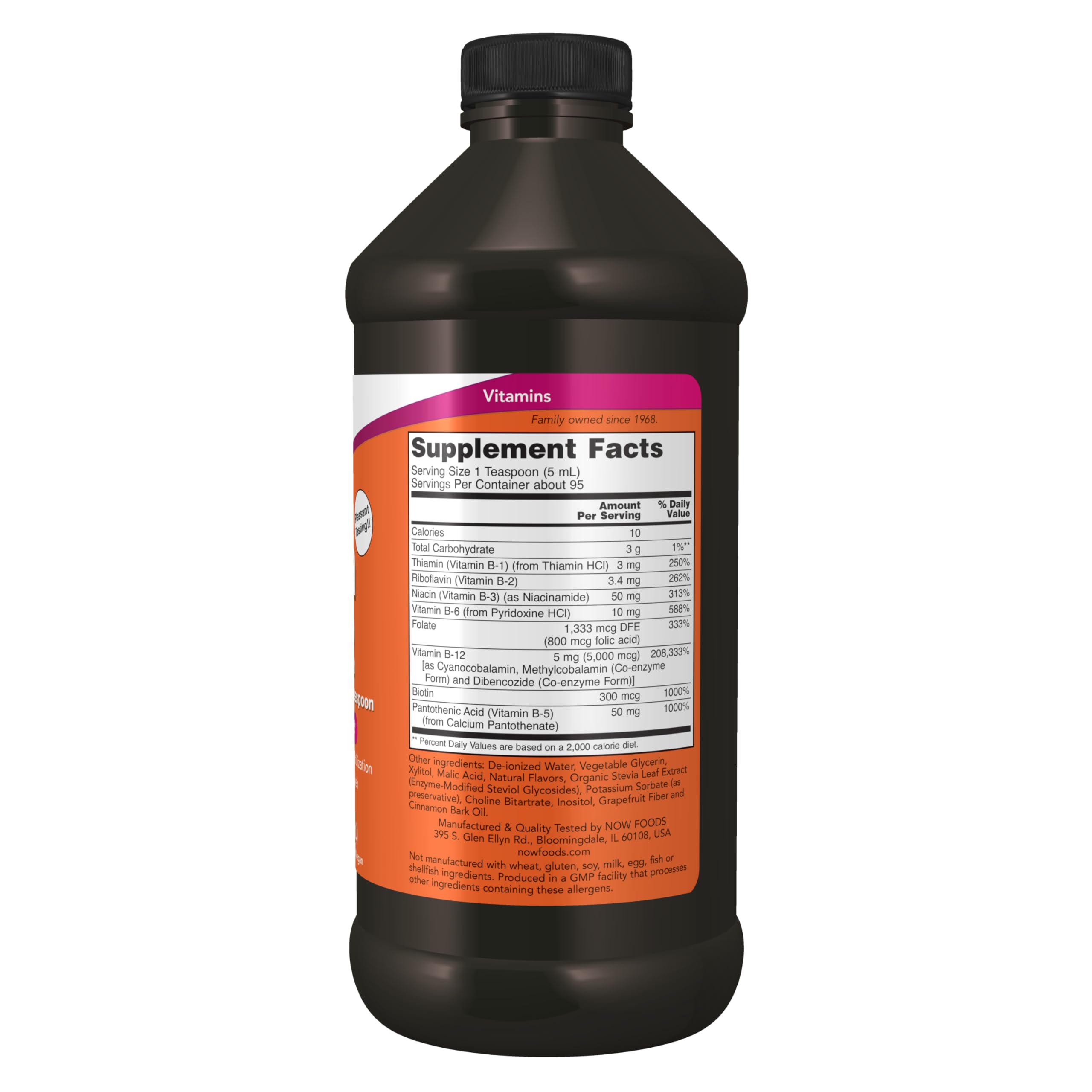 Foto 3 pulgar | Supplement Now Ultra B-12 Liquid 473 Ml Con 800 Mcg De Ácido Fólico - Venta Internacional.