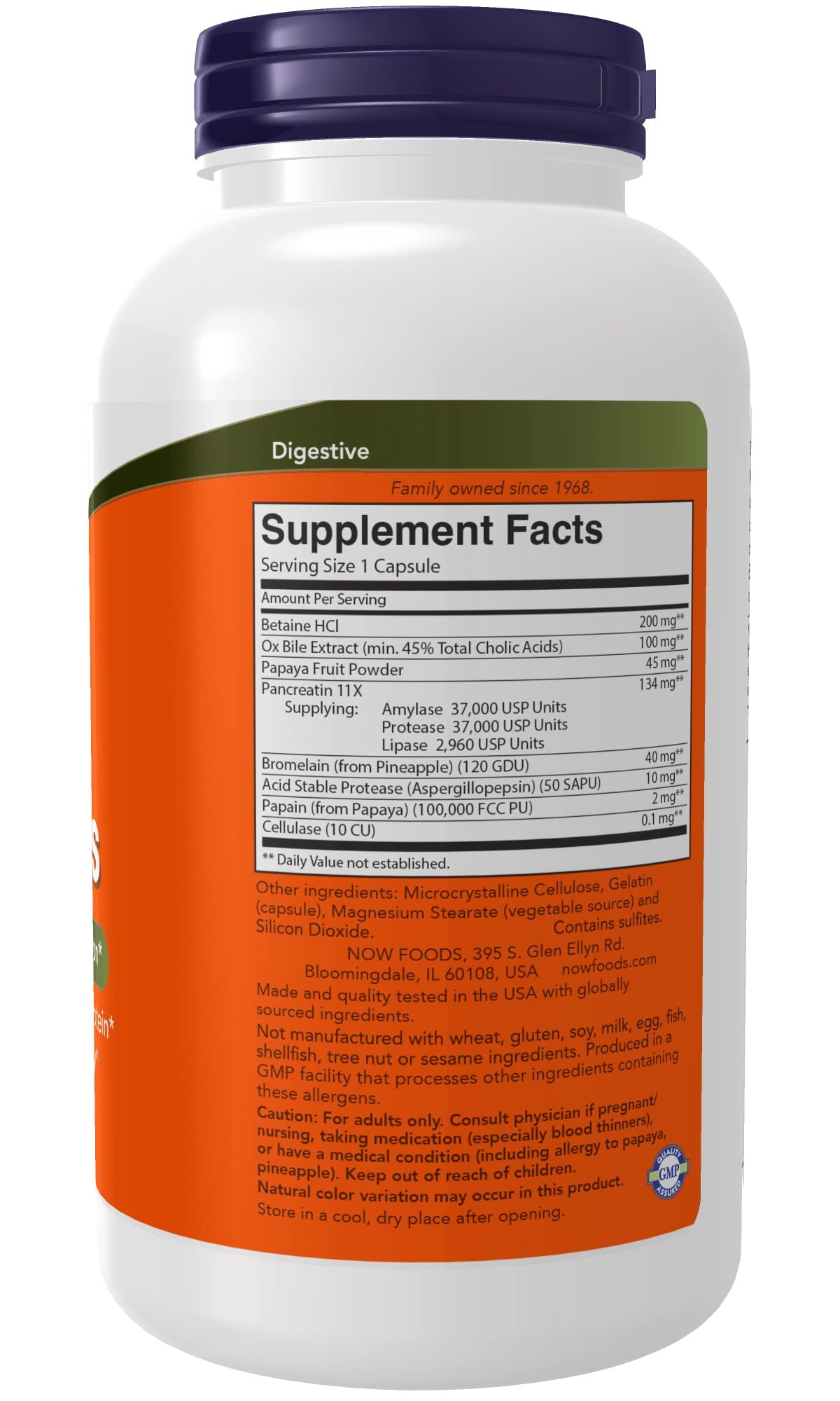 Foto 3 | Supplement Now Foods Super Enzymes 270 Cápsulas - Venta Internacional.