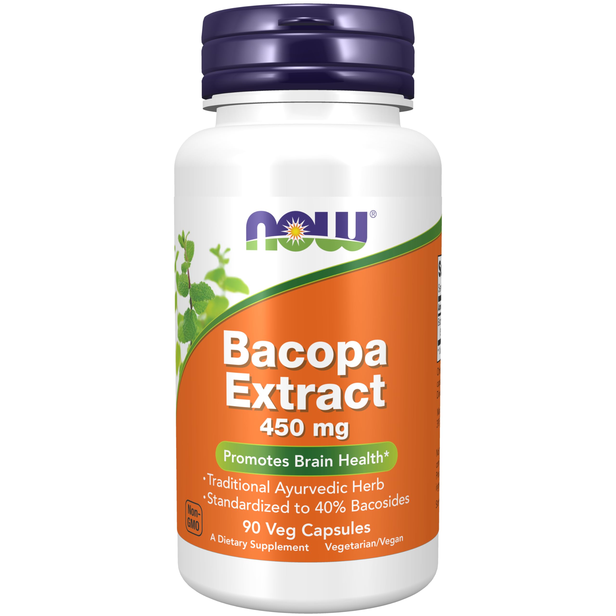 Foto 2 pulgar | Extracto De Bacopa De Supplement Now Foods, 450 Mg, 90 Cápsulas Vegetarianas - Venta Internacional.