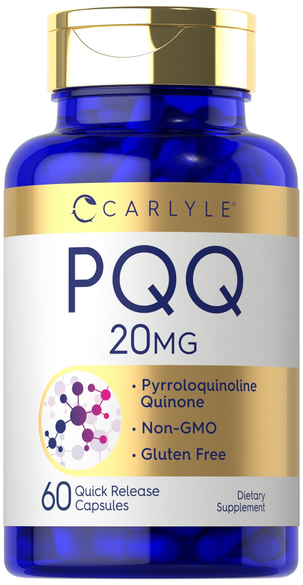 Suplemento Carlyle Pqq 20 Mg 60 Cápsulas Antioxidante Sin Ogm - Venta Internacional.
