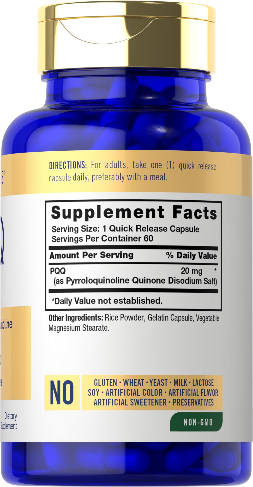 Foto 3 pulgar | Suplemento Carlyle Pqq 20 Mg 60 Cápsulas Antioxidante Sin Ogm - Venta Internacional.