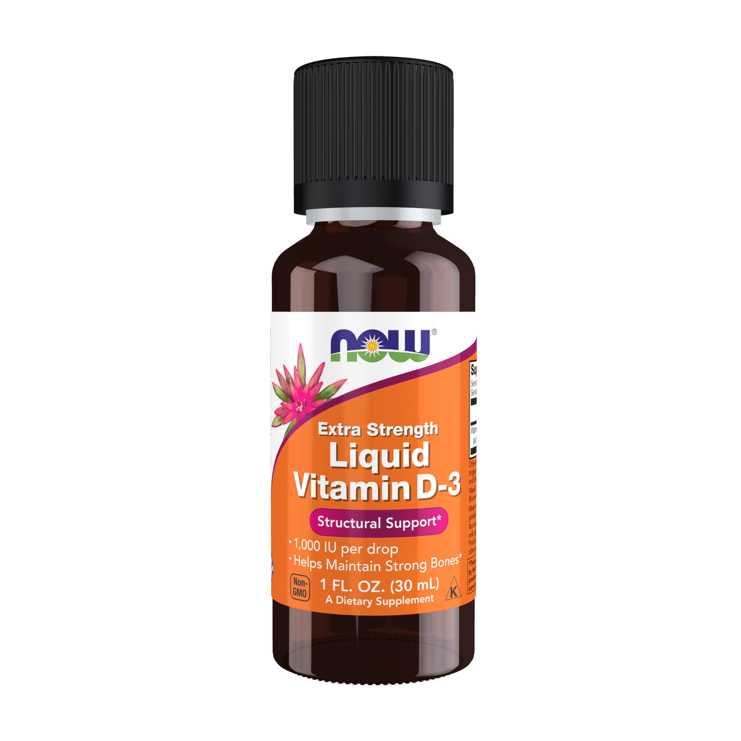 Suplemento Now Foods, Vitamina D-3, Extra Fuerte, 30 Ml - Venta Internacional.