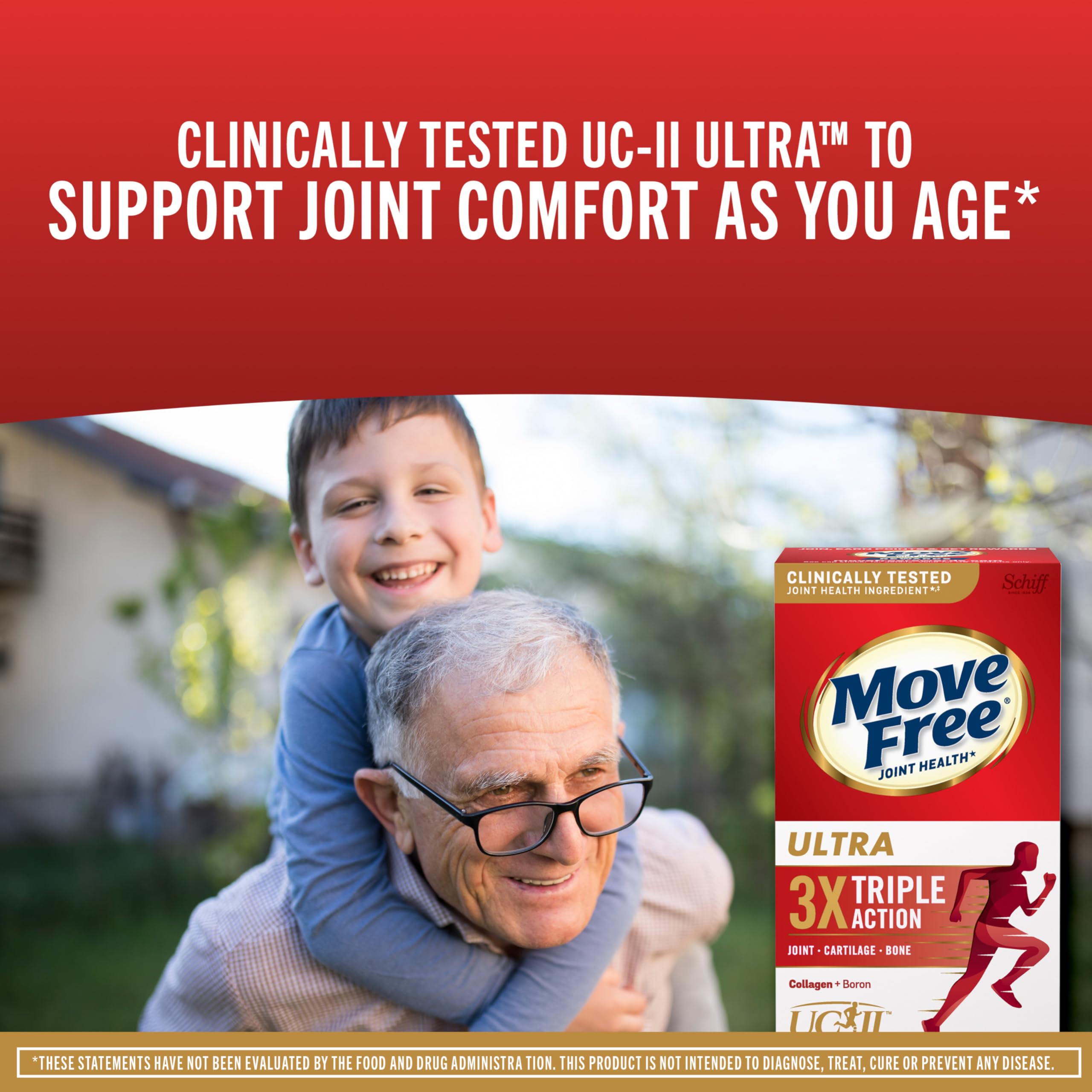 Foto 6 pulgar | Supplement Move Free Ultra Triple Action Joint Support 64 Comprimidos - Venta Internacional.