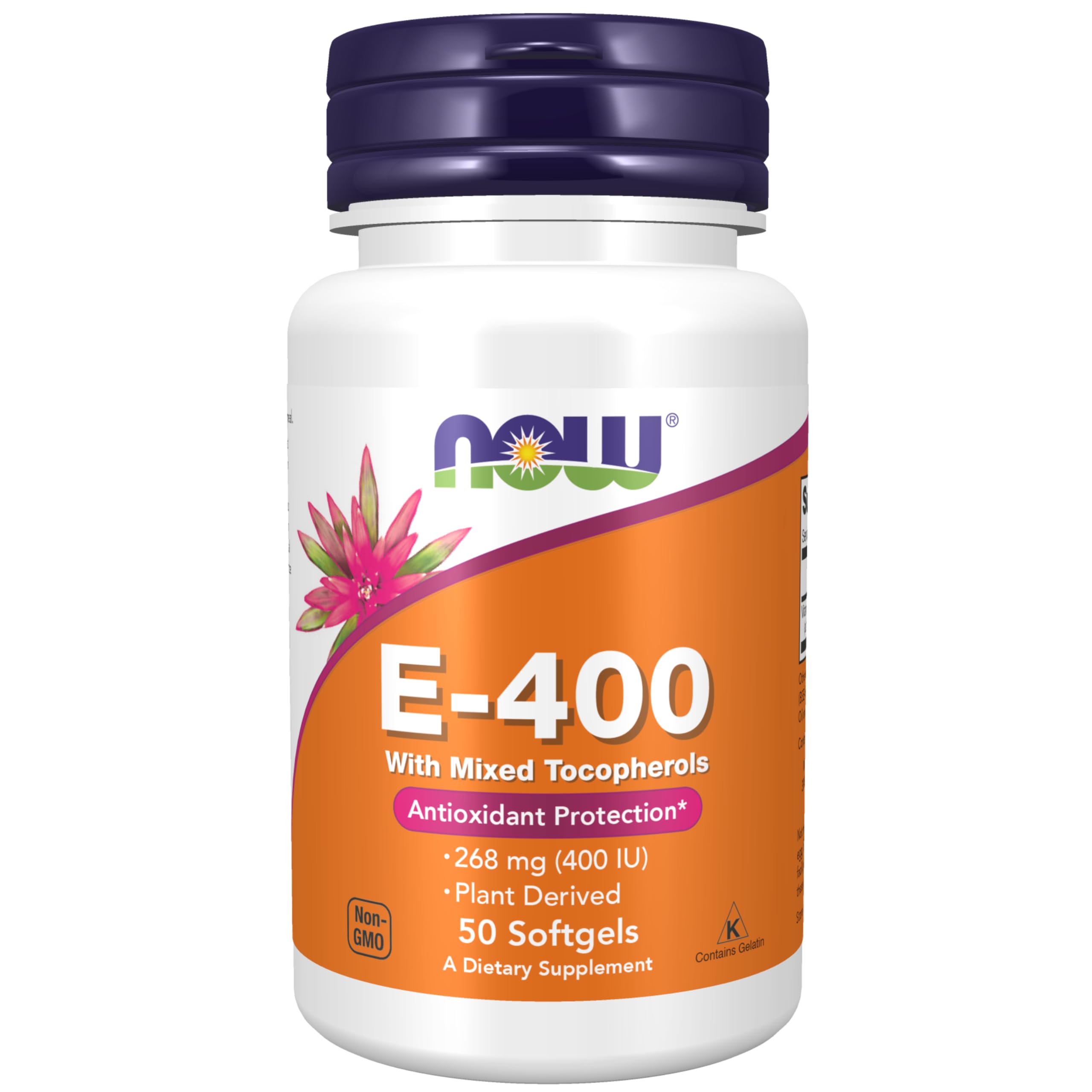 Foto 2 pulgar | Suplementos: Now Foods, Vitamina E-400 Ui, Mezcla De Tocoferoles, 50  - Venta Internacional.